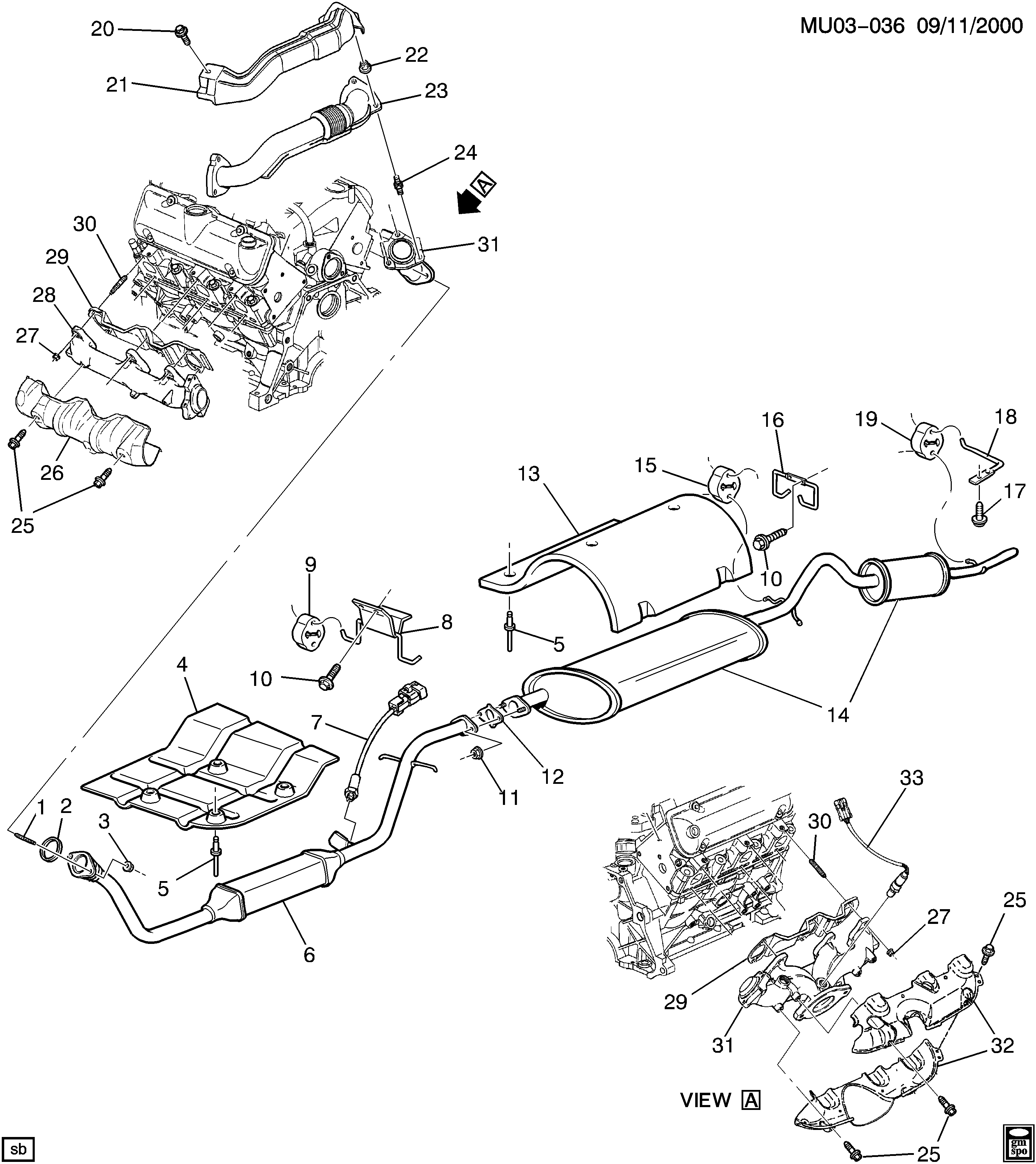 General Motors 10316002 - Тръбна връзка, изпускателна система vvparts.bg