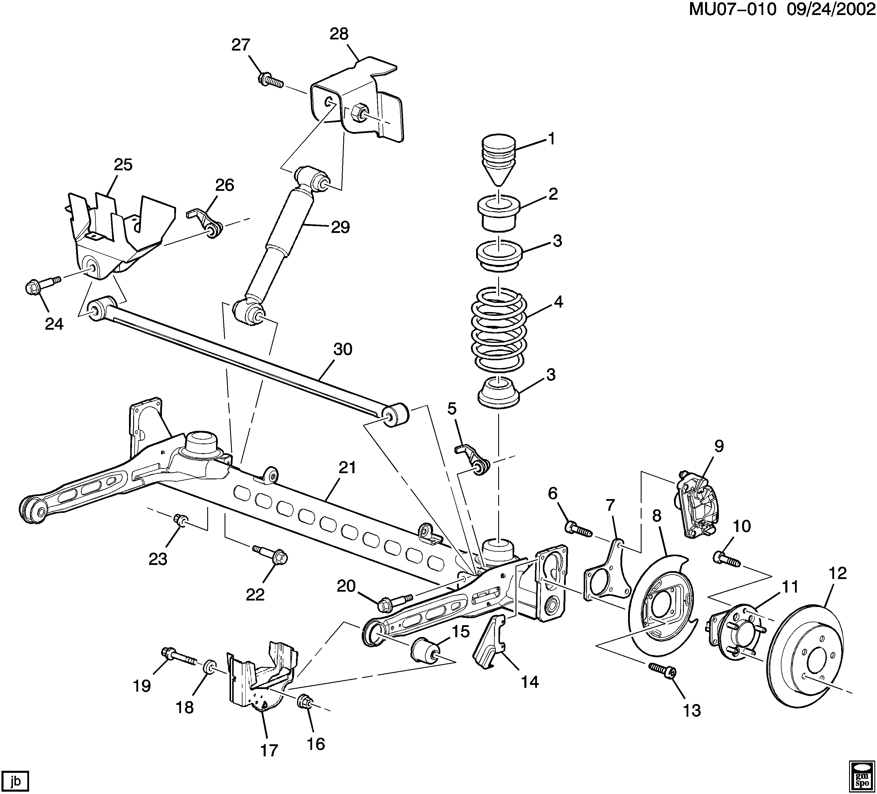 Chevrolet 88965667 - Спирачен апарат vvparts.bg