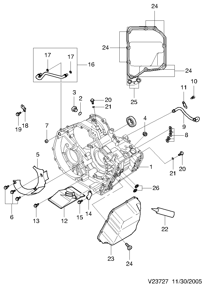 General Motors 93743025 - Хидравличен филтър, автоматична предавателна кутия vvparts.bg