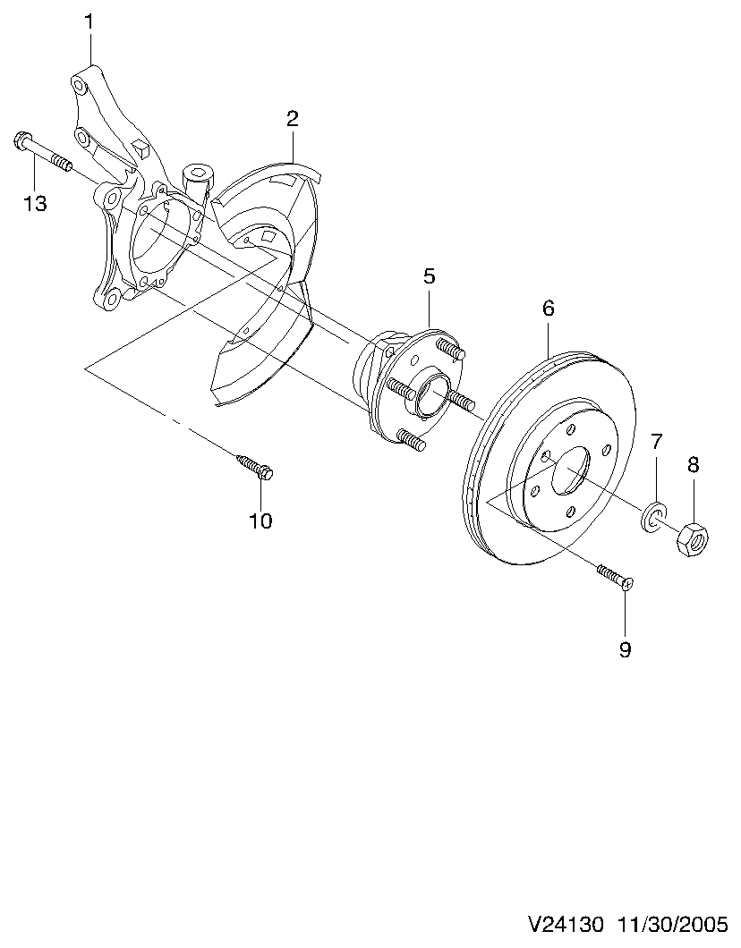 GMC 96639585 - Главина на колелото vvparts.bg