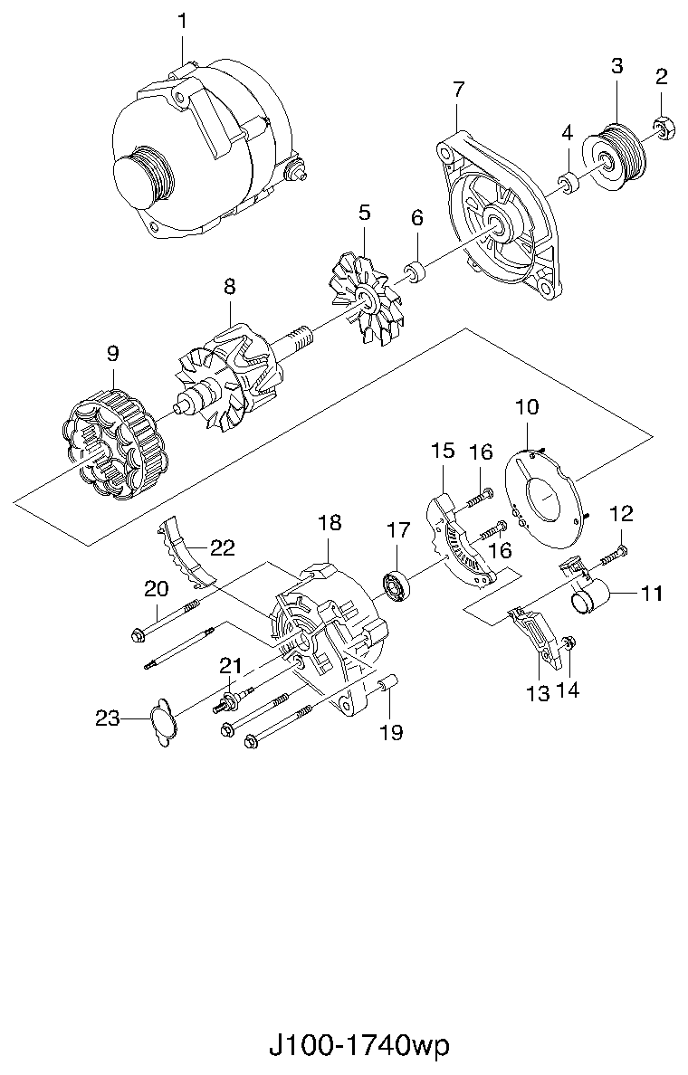 Chevrolet 96258990 - Генератор vvparts.bg