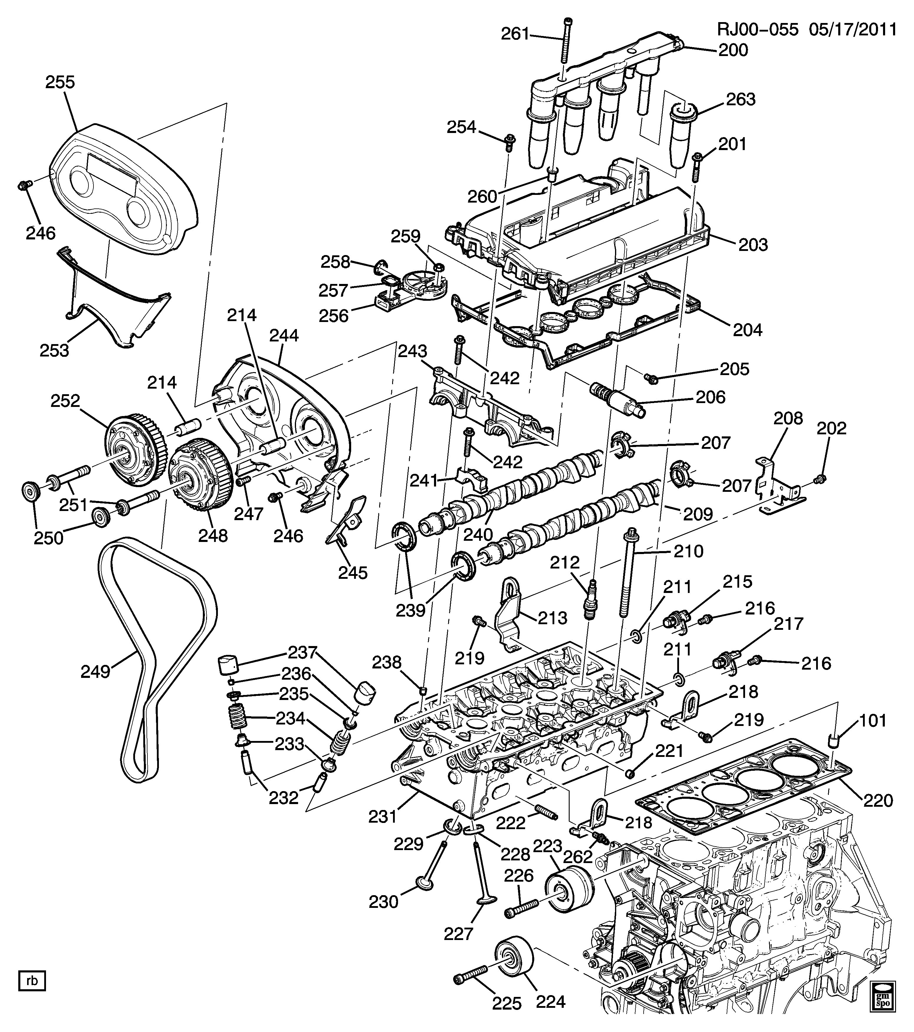 Lancia 55574864 - Обтяжна ролка, ангренаж vvparts.bg