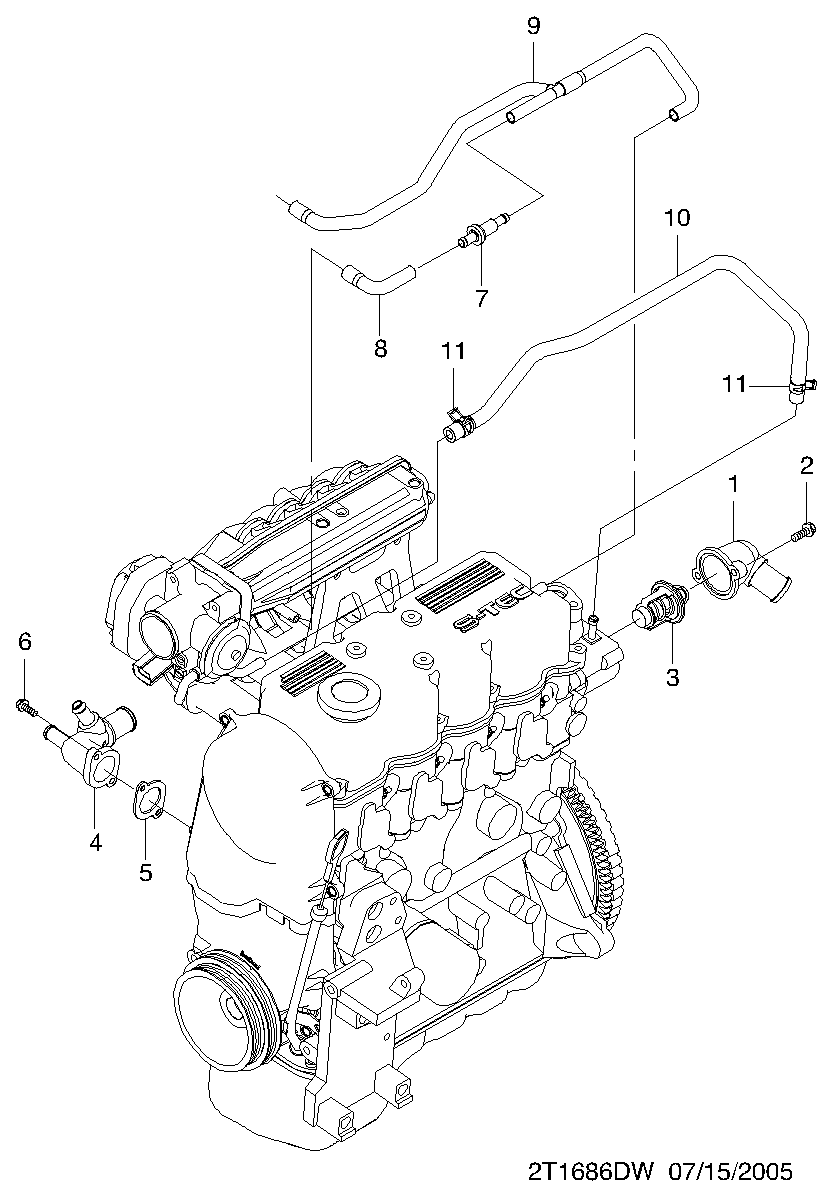 Suzuki 96610574 - Термостат, охладителна течност vvparts.bg