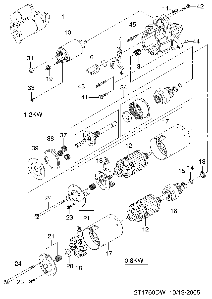 DAEWOO 96 943 429 - Стартер vvparts.bg