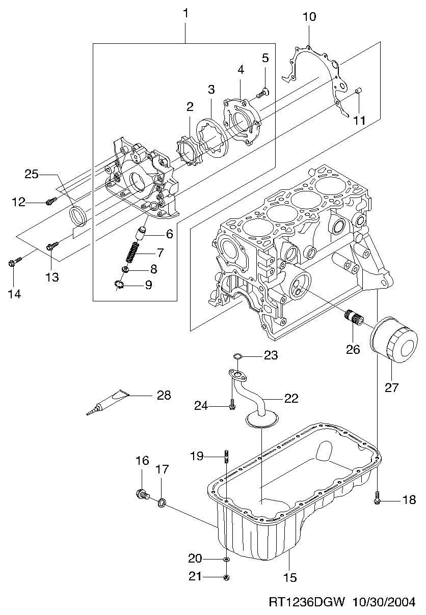 DAEWOO 96 565 412 - Маслен филтър vvparts.bg