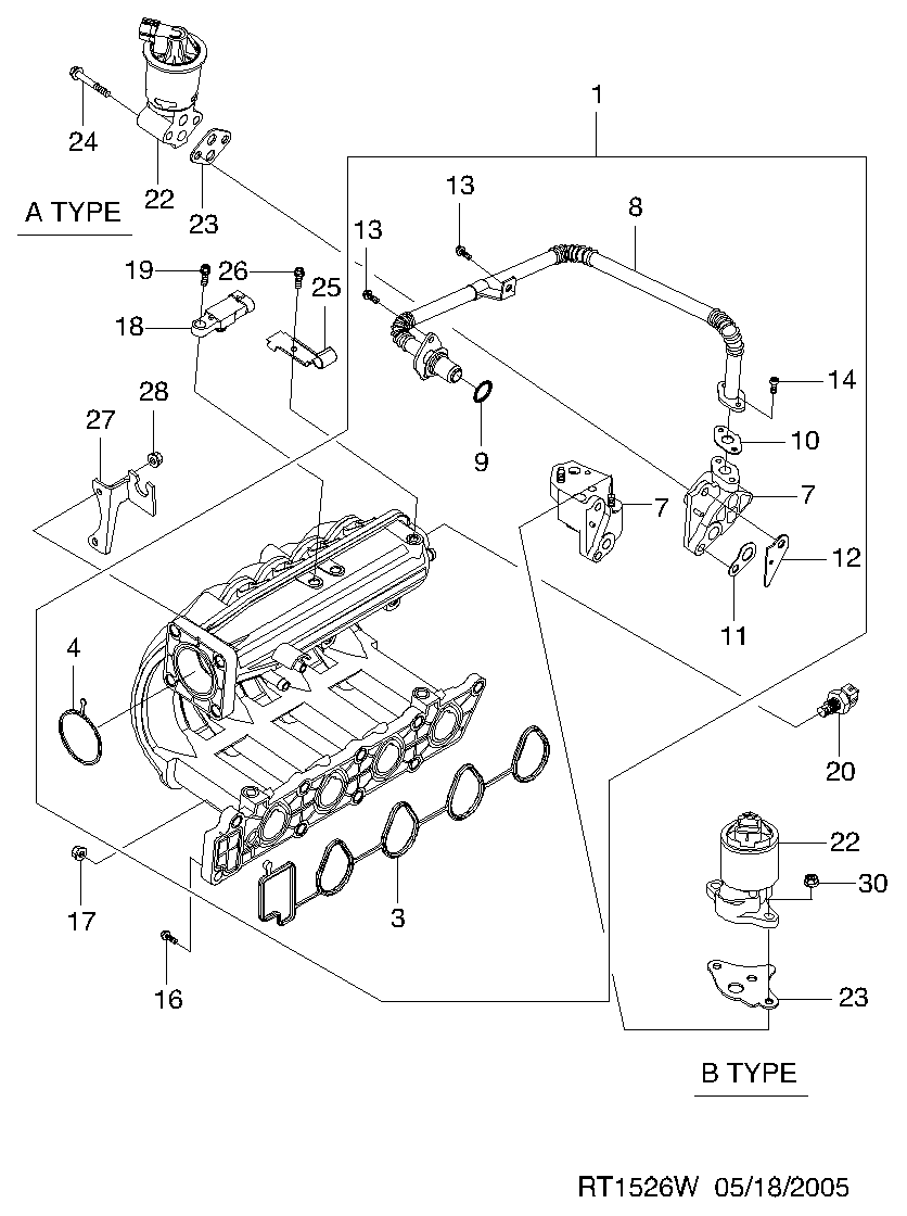 DAEWOO 96325535 - AGR-Клапан vvparts.bg