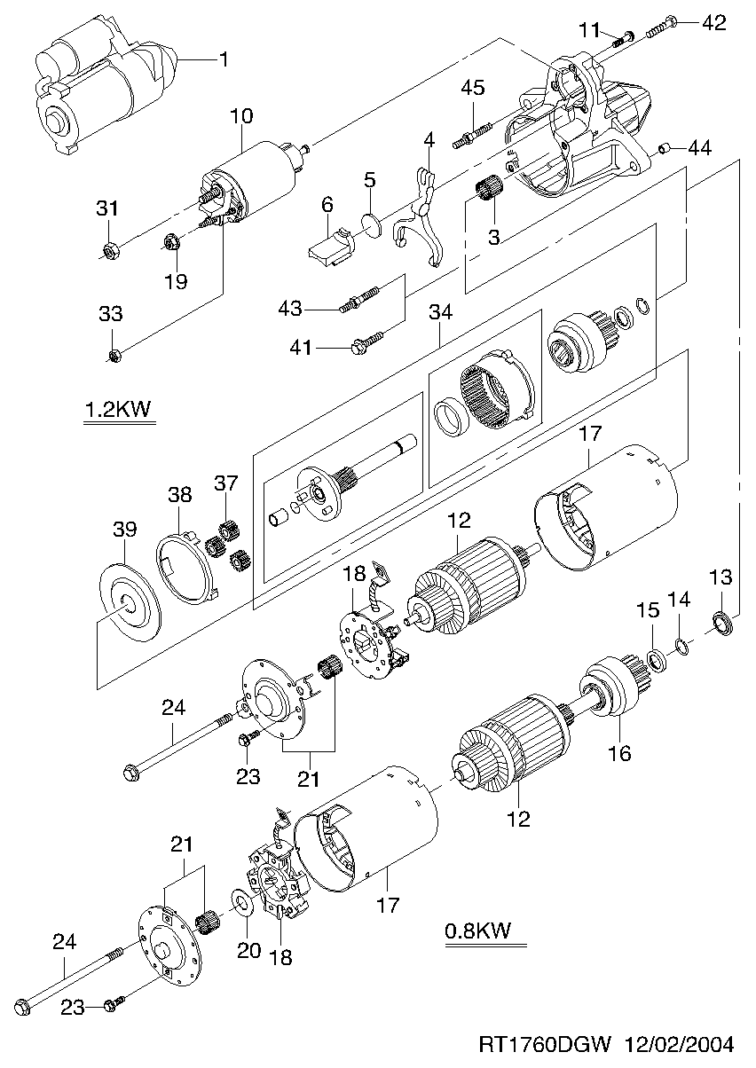 DAEWOO 96469962 - Стартер vvparts.bg