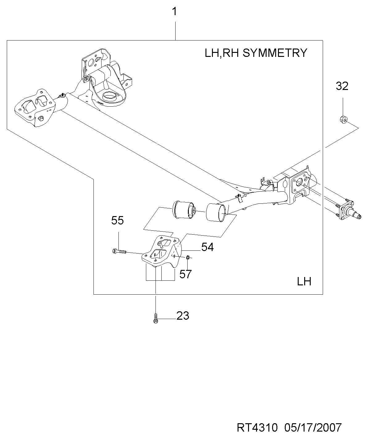 Chevrolet 96494500 - Тампон, носач vvparts.bg