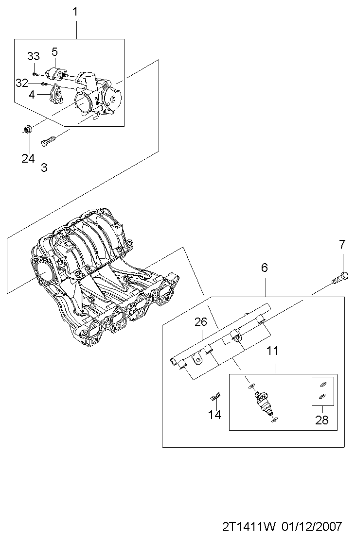 Chevrolet 94580175 - Датчик, положение на дроселовата клапа vvparts.bg