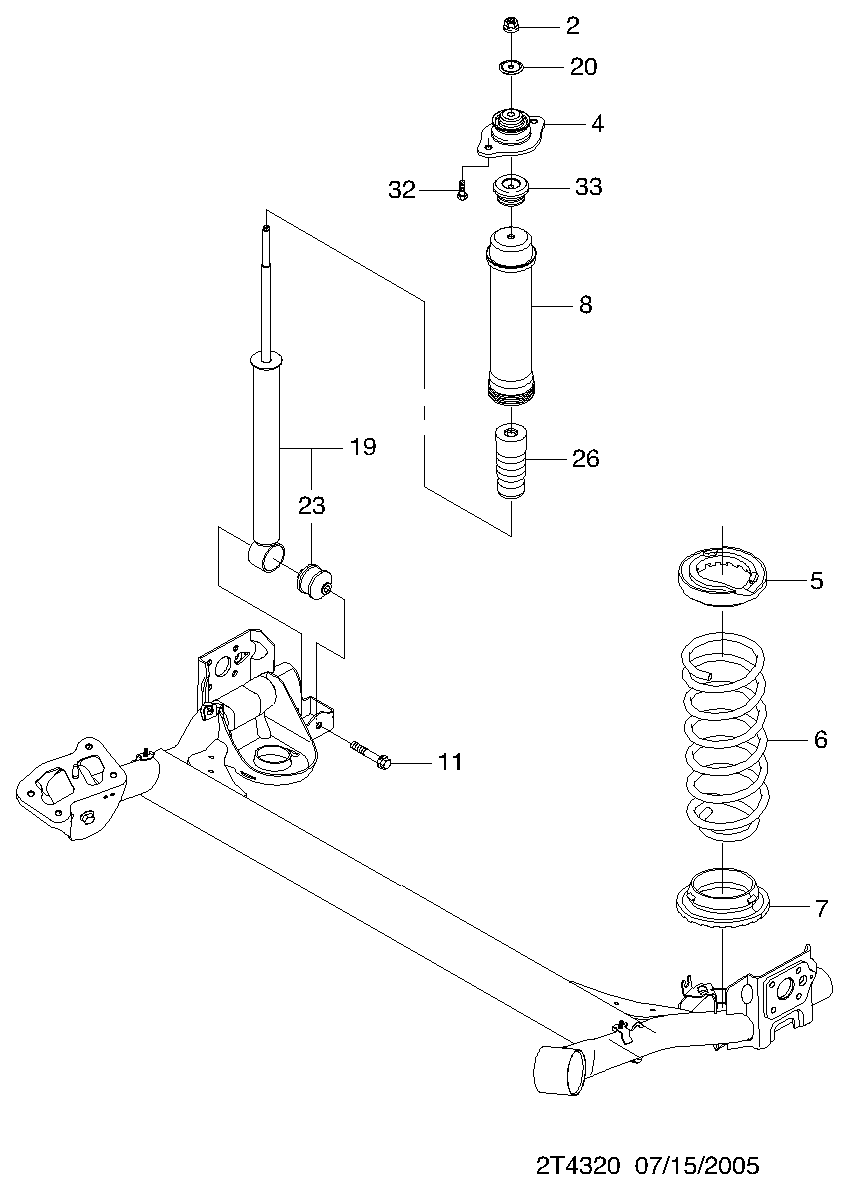 Opel 96653295 - Амортисьор vvparts.bg