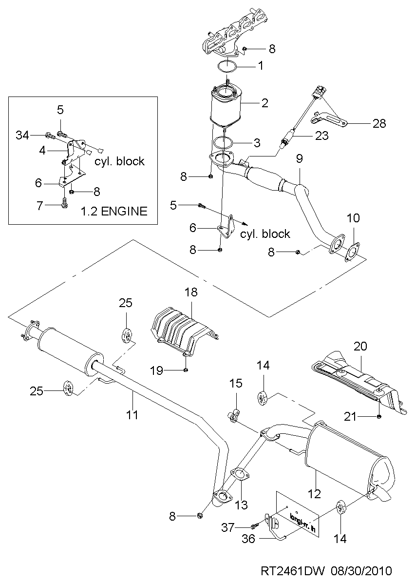 Opel 96394003 - Ламбда-сонда vvparts.bg