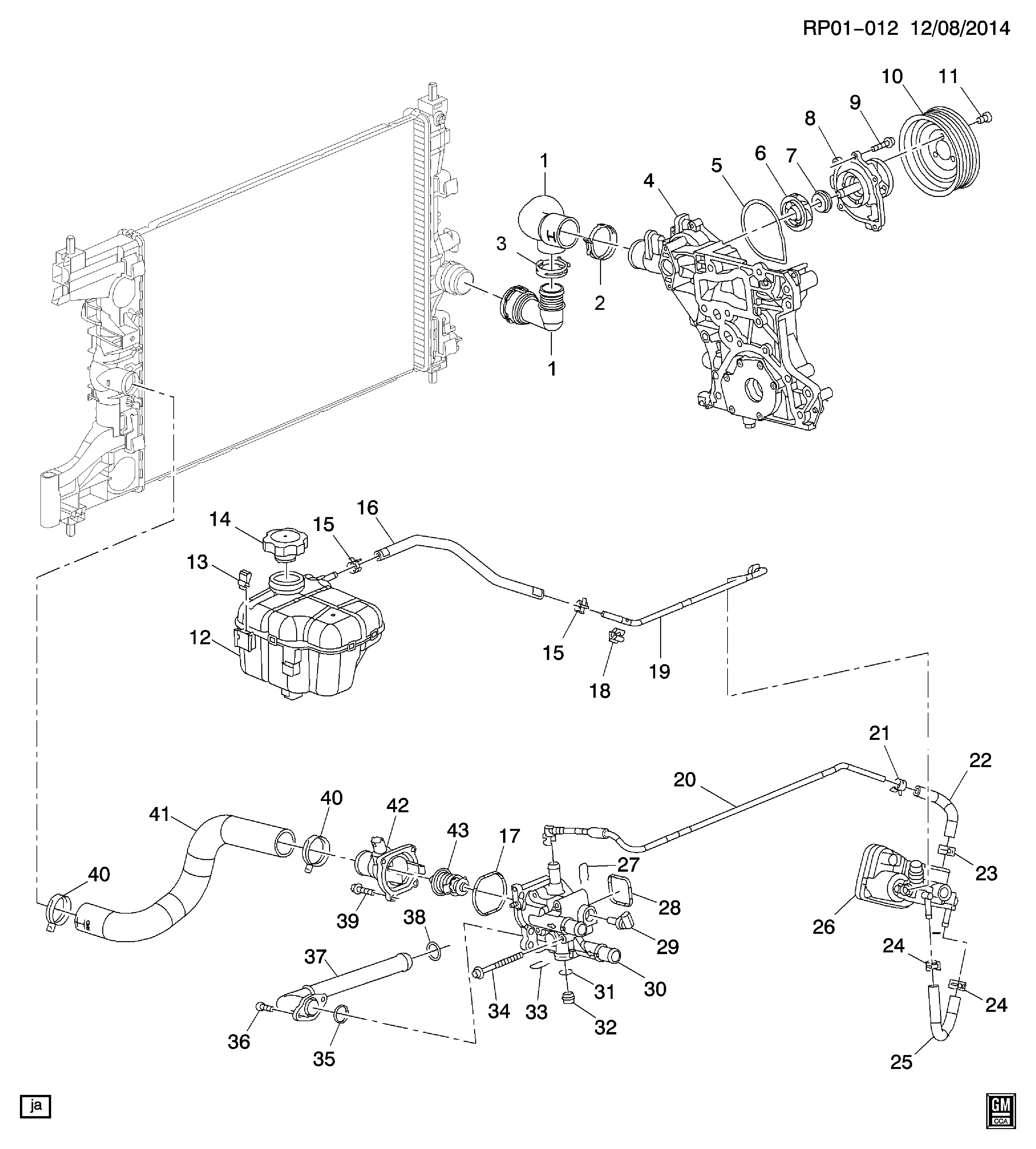 Chevrolet 25192230 - Термостат, охладителна течност vvparts.bg