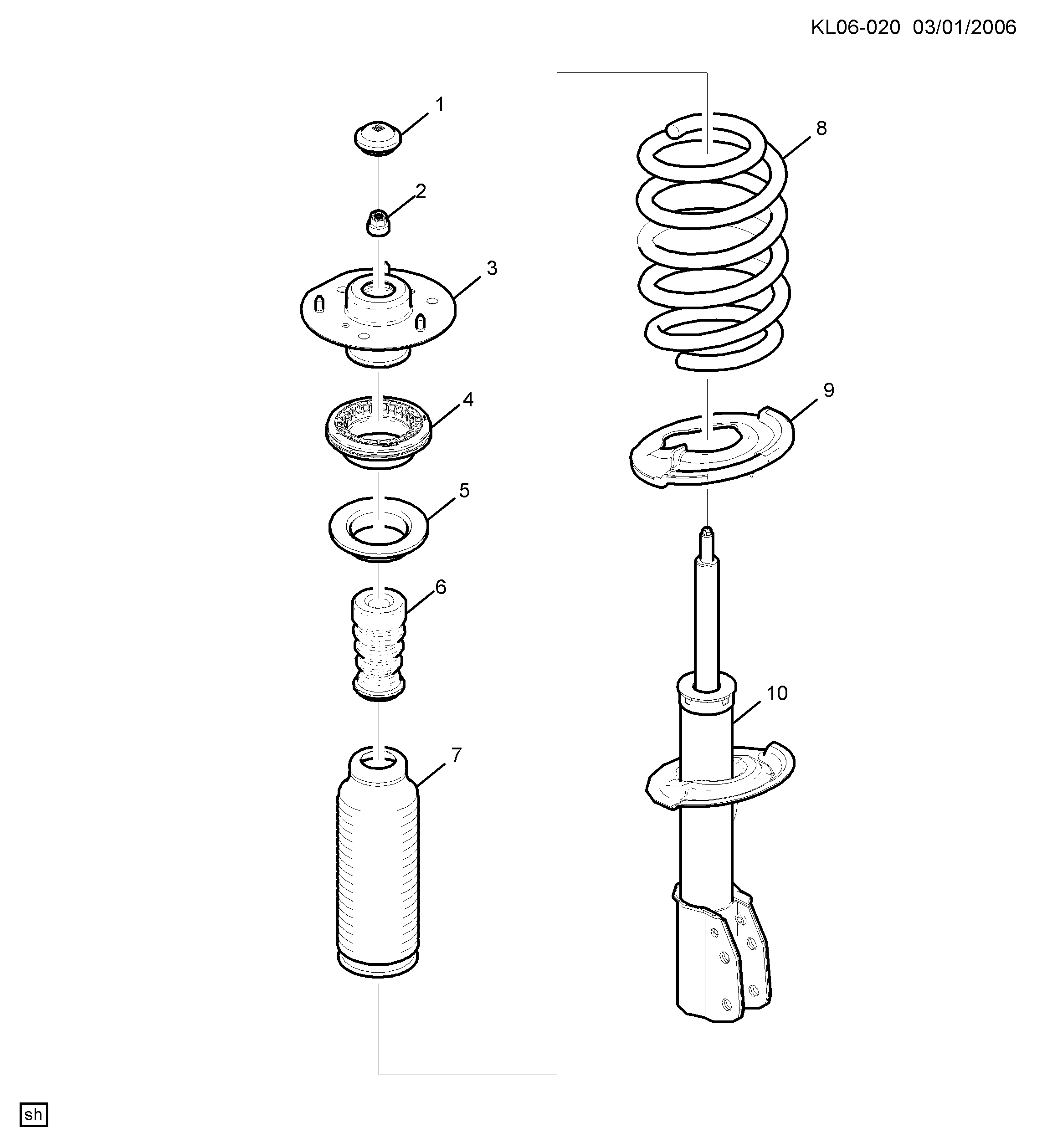 Chevrolet 20945997 - Амортисьор vvparts.bg