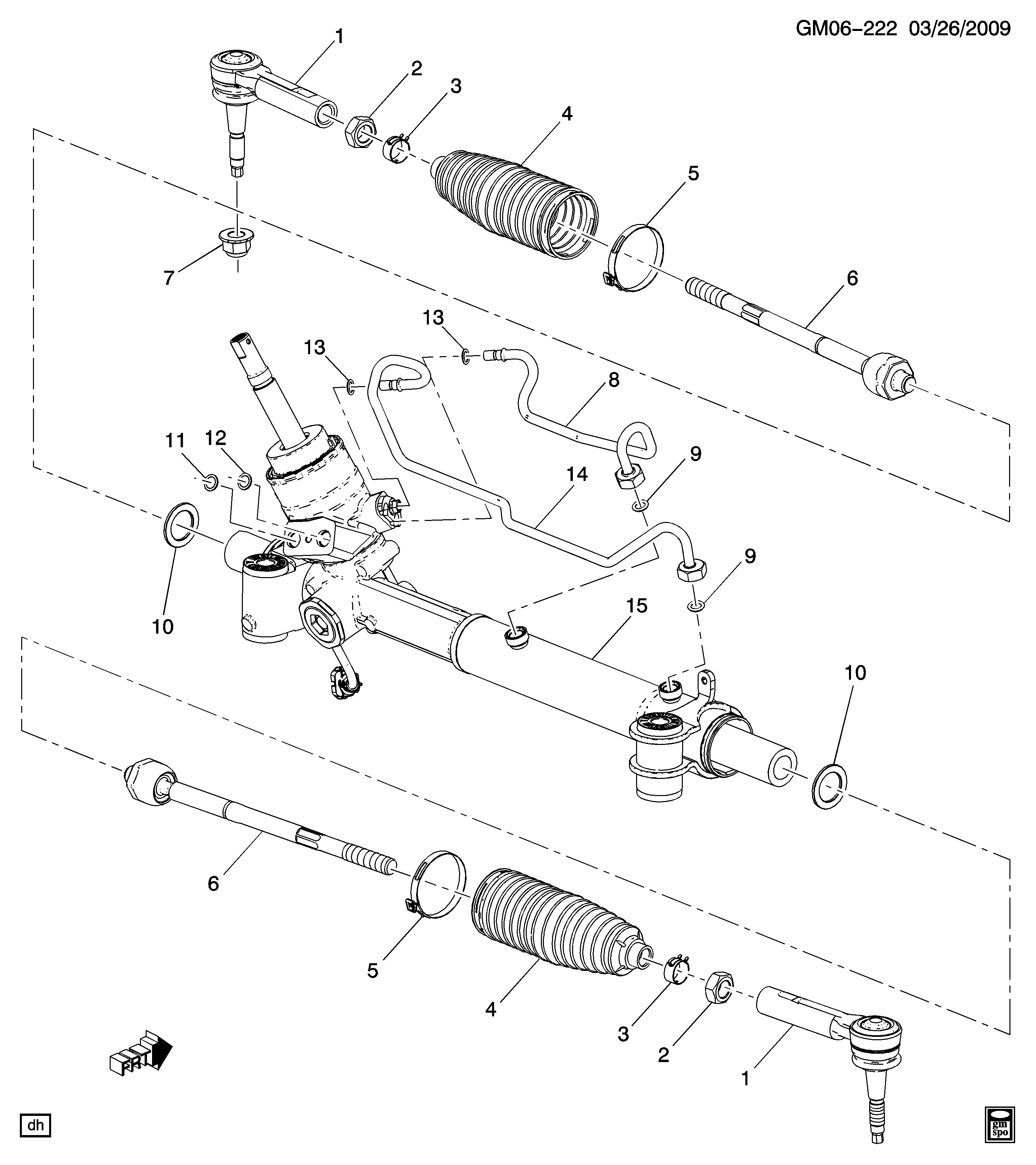 General Motors 13272000 - Накрайник на напречна кормилна щанга vvparts.bg