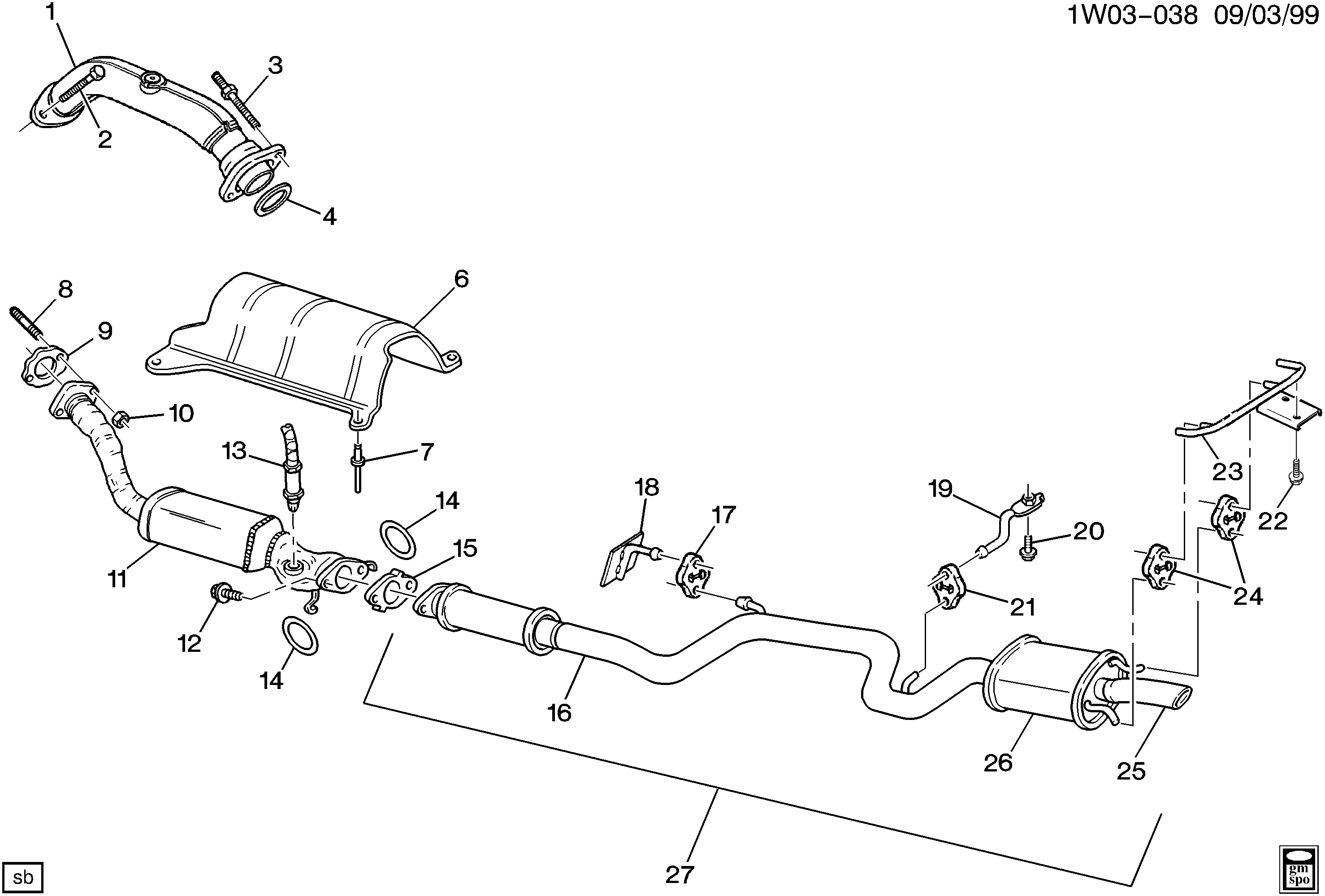 Pontiac 19178747 - Ламбда-сонда vvparts.bg