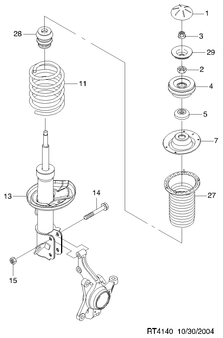 General Motors 96410165 - Амортисьор vvparts.bg