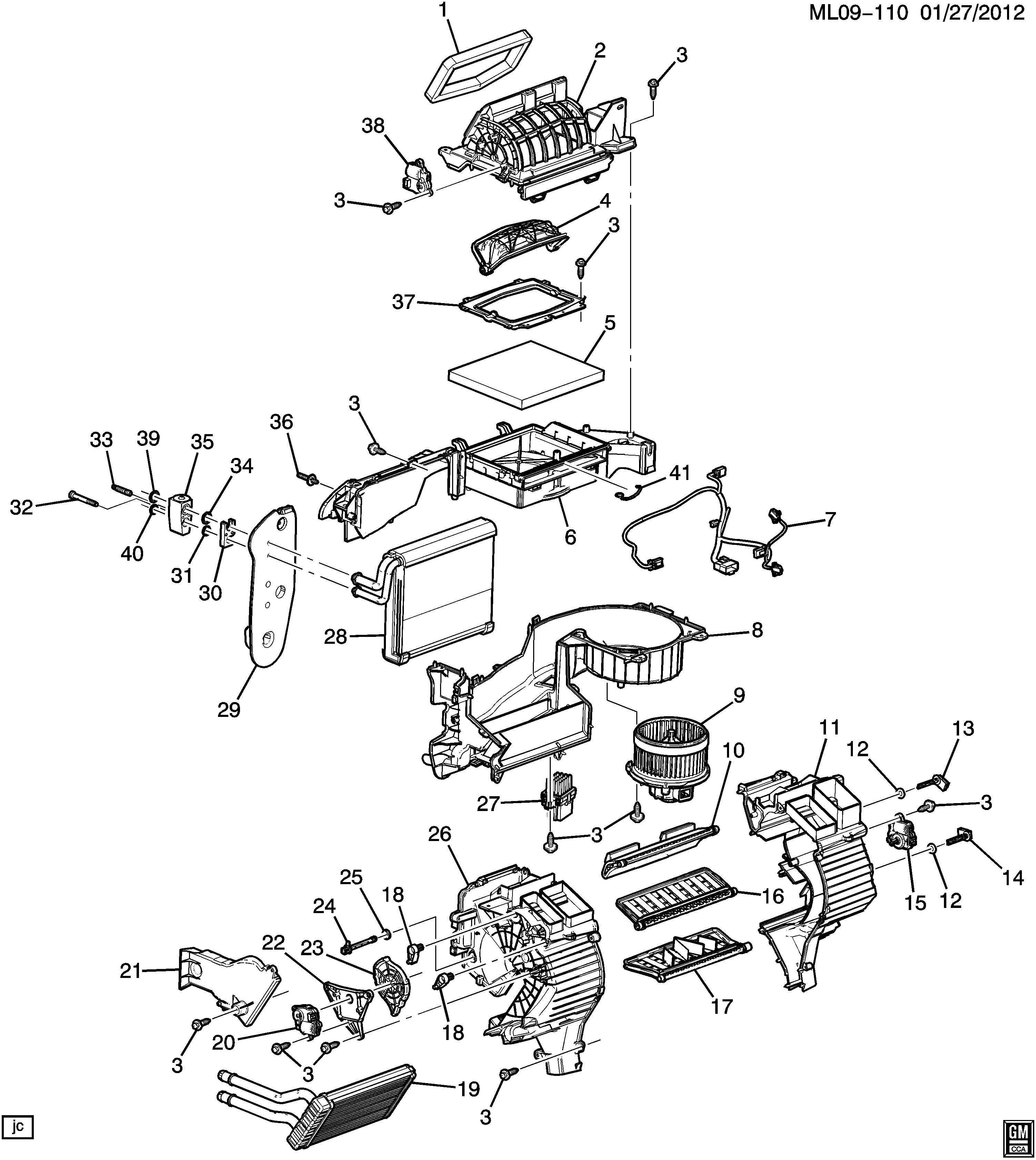 General Motors 20901295 - Филтър купе (поленов филтър) vvparts.bg