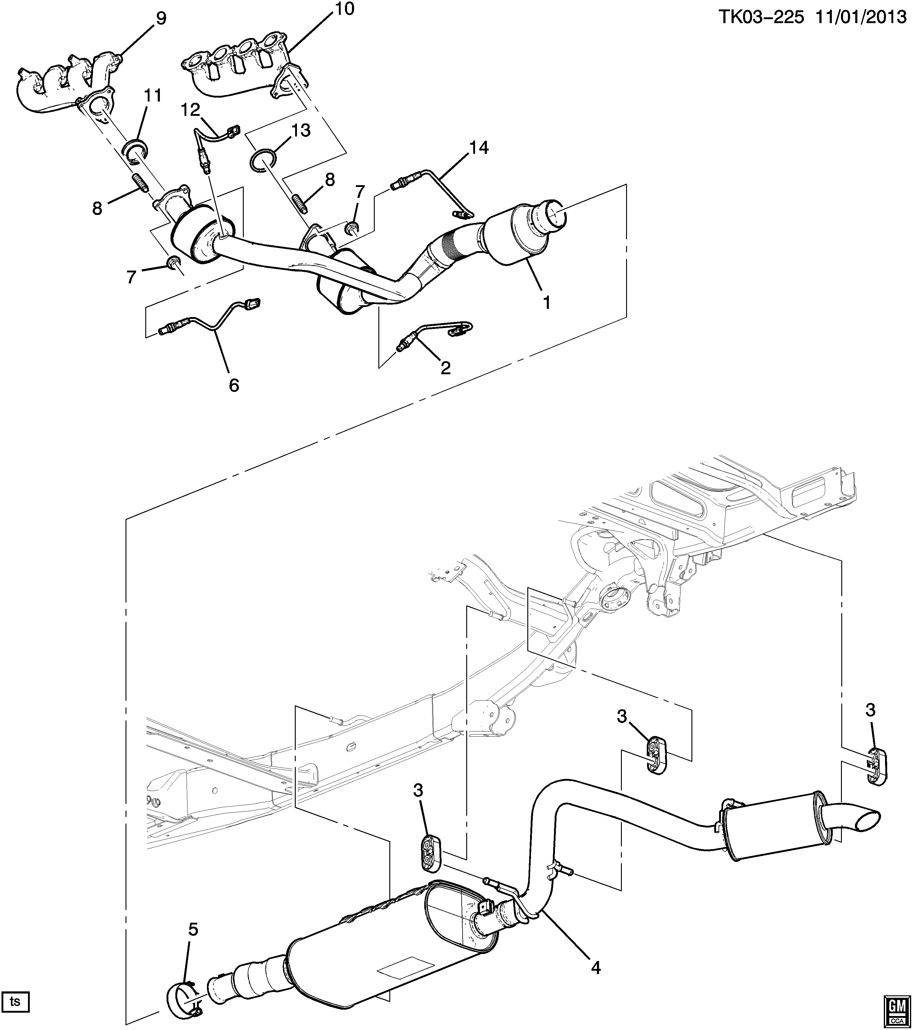 Cadillac 12657188 - Ламбда-сонда vvparts.bg