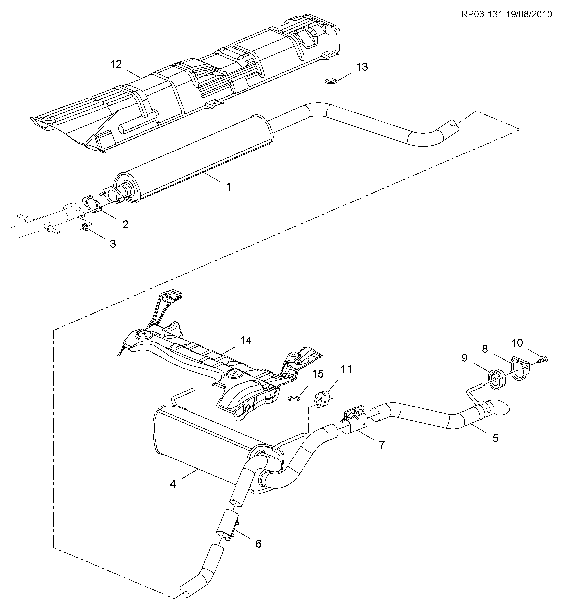 General Motors 13278368 - Тръбна връзка, изпускателна система vvparts.bg