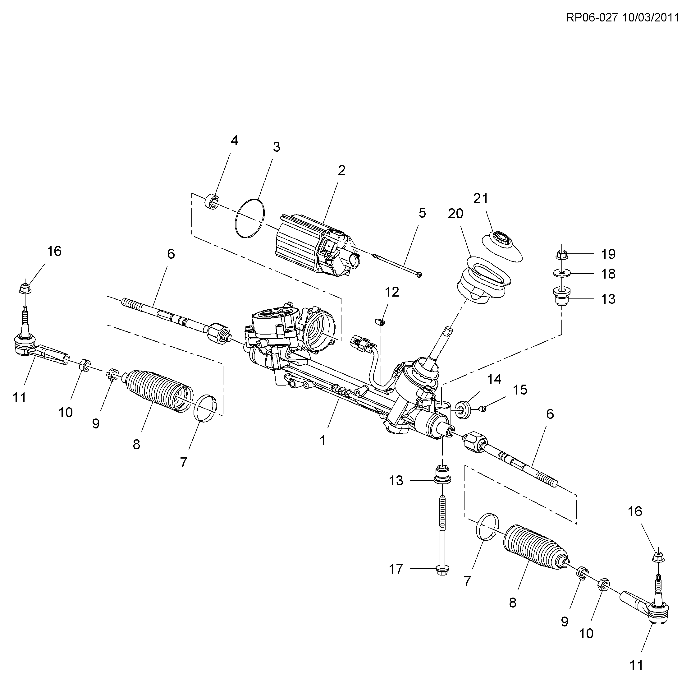 CHEVROLET (SGM) 13286686 - Накрайник на напречна кормилна щанга vvparts.bg