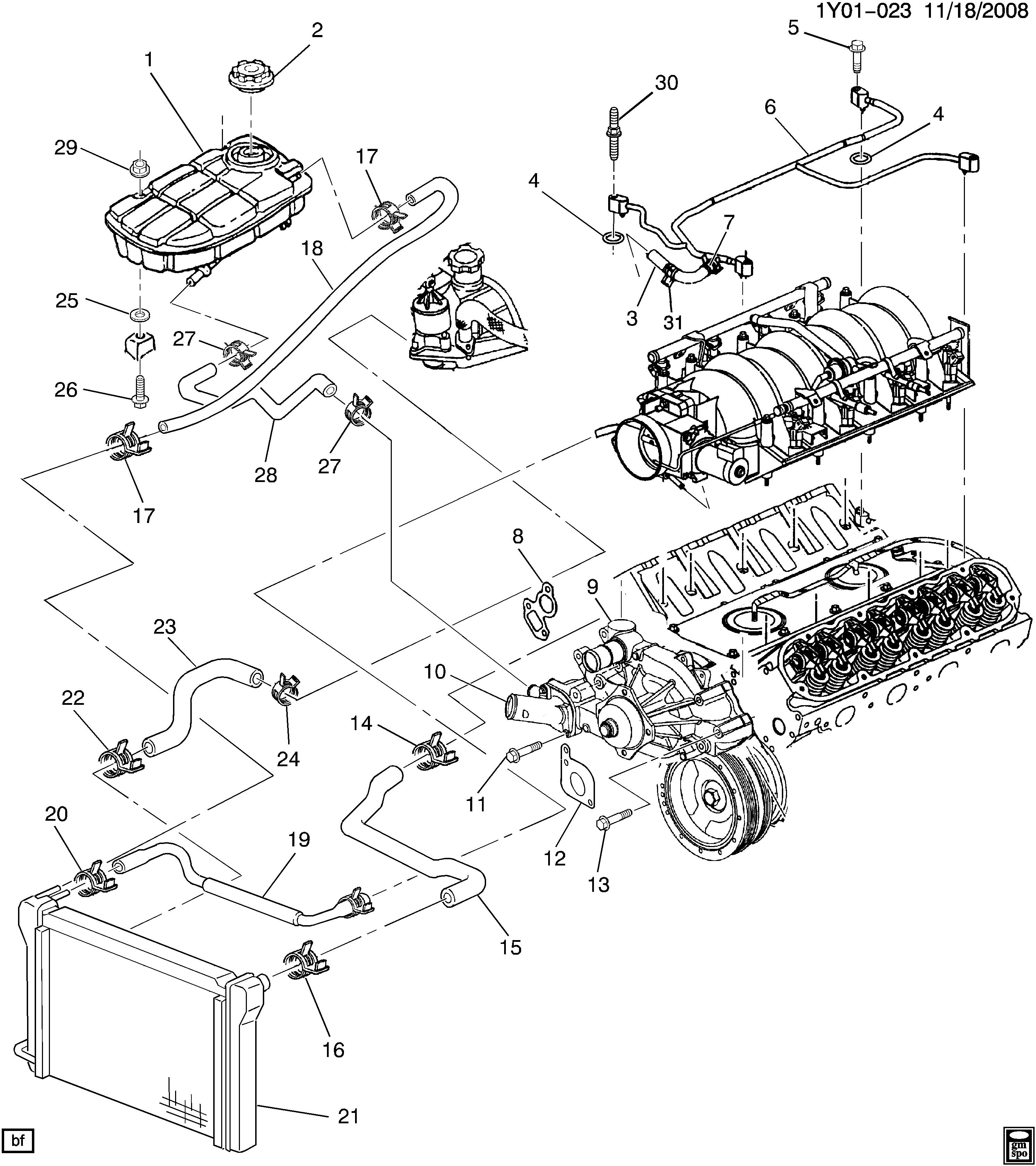 Pontiac 25713160 - CAP,RAD SURGE TK(18 PSI)(ACDelco #RC87) vvparts.bg