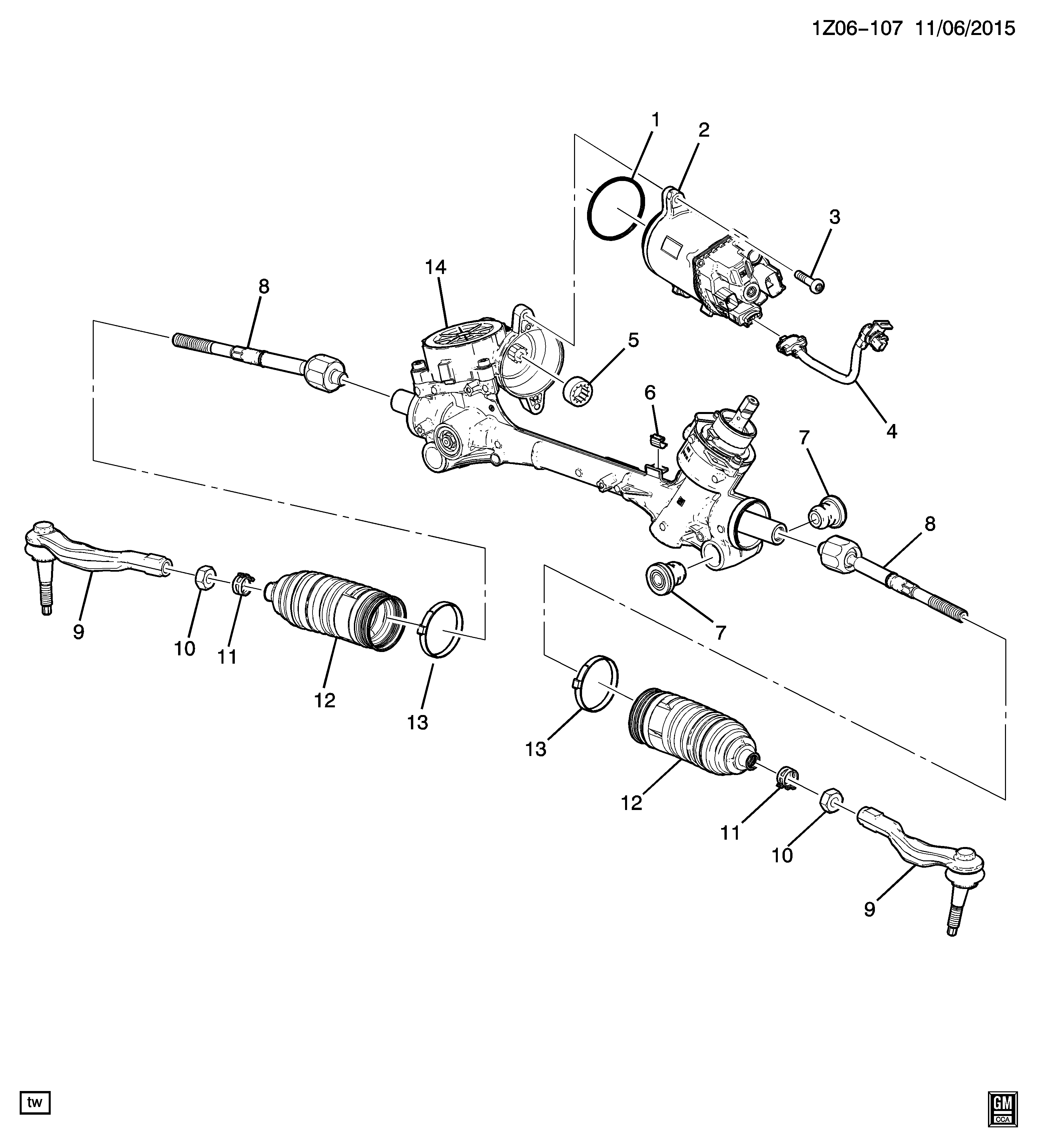 Chevrolet 23449522 - Накрайник на напречна кормилна щанга vvparts.bg