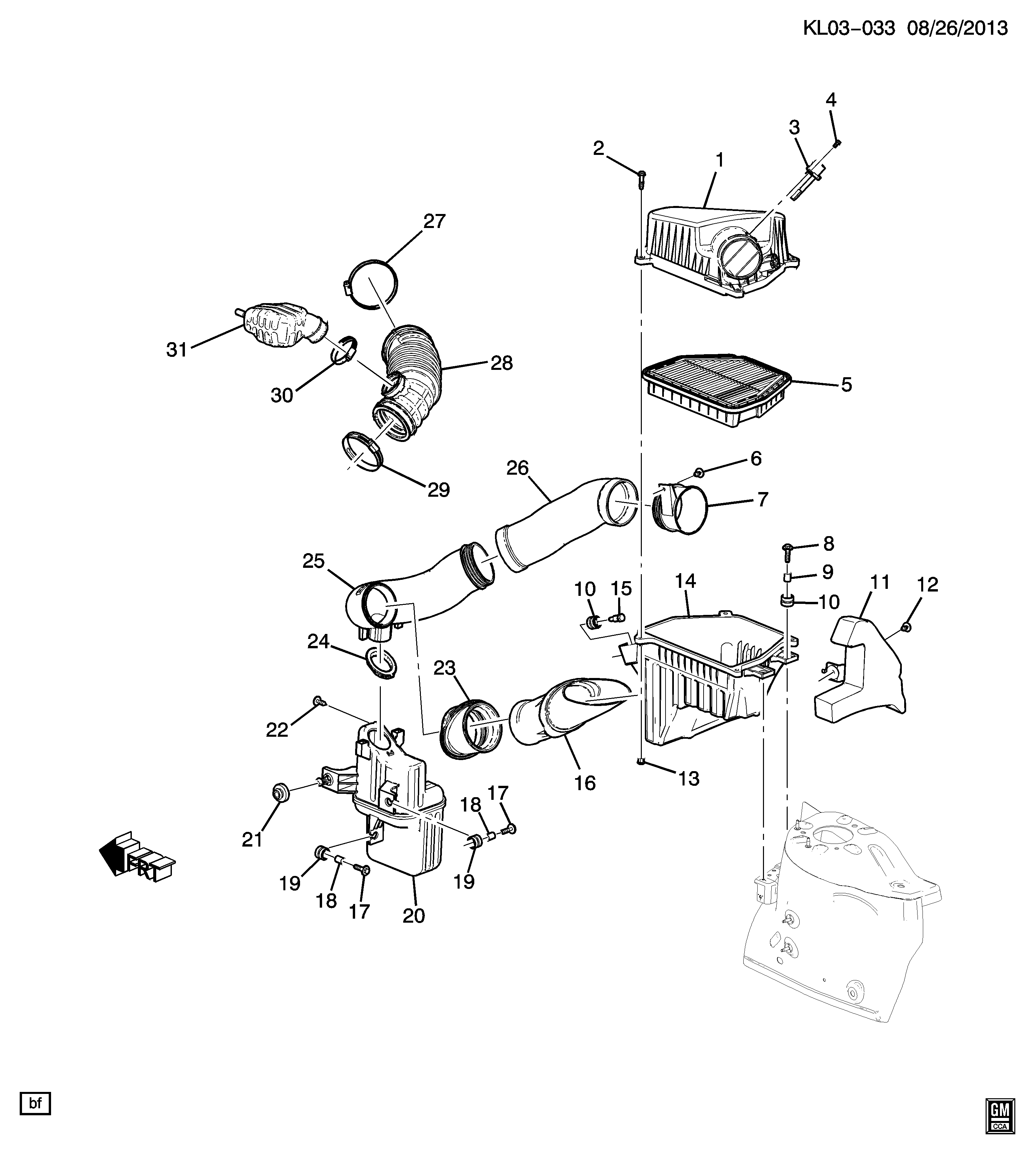 DAEWOO 96815102 - Въздушен филтър vvparts.bg