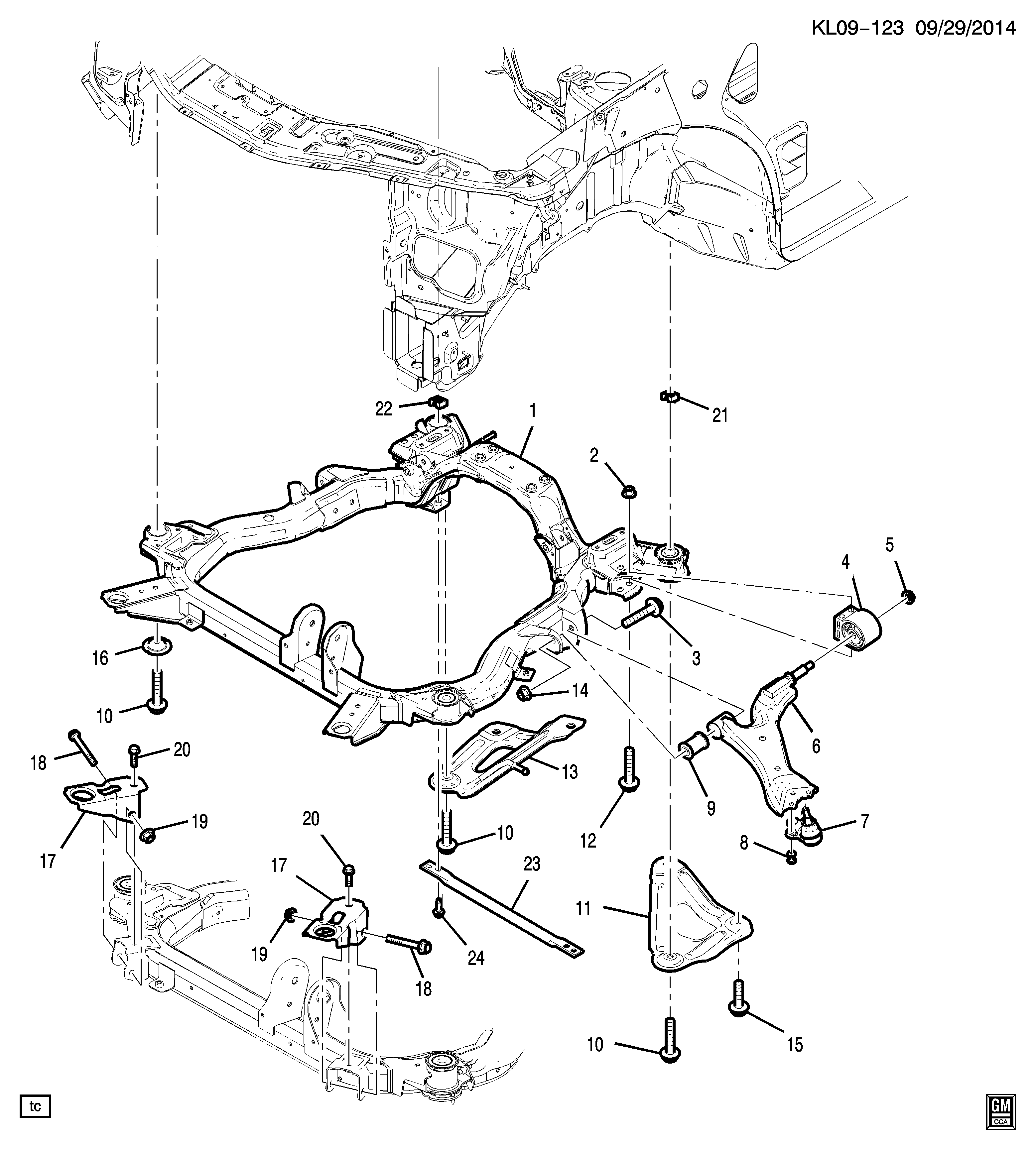 Chevrolet 20946157 - Носач, окачване на колелата vvparts.bg