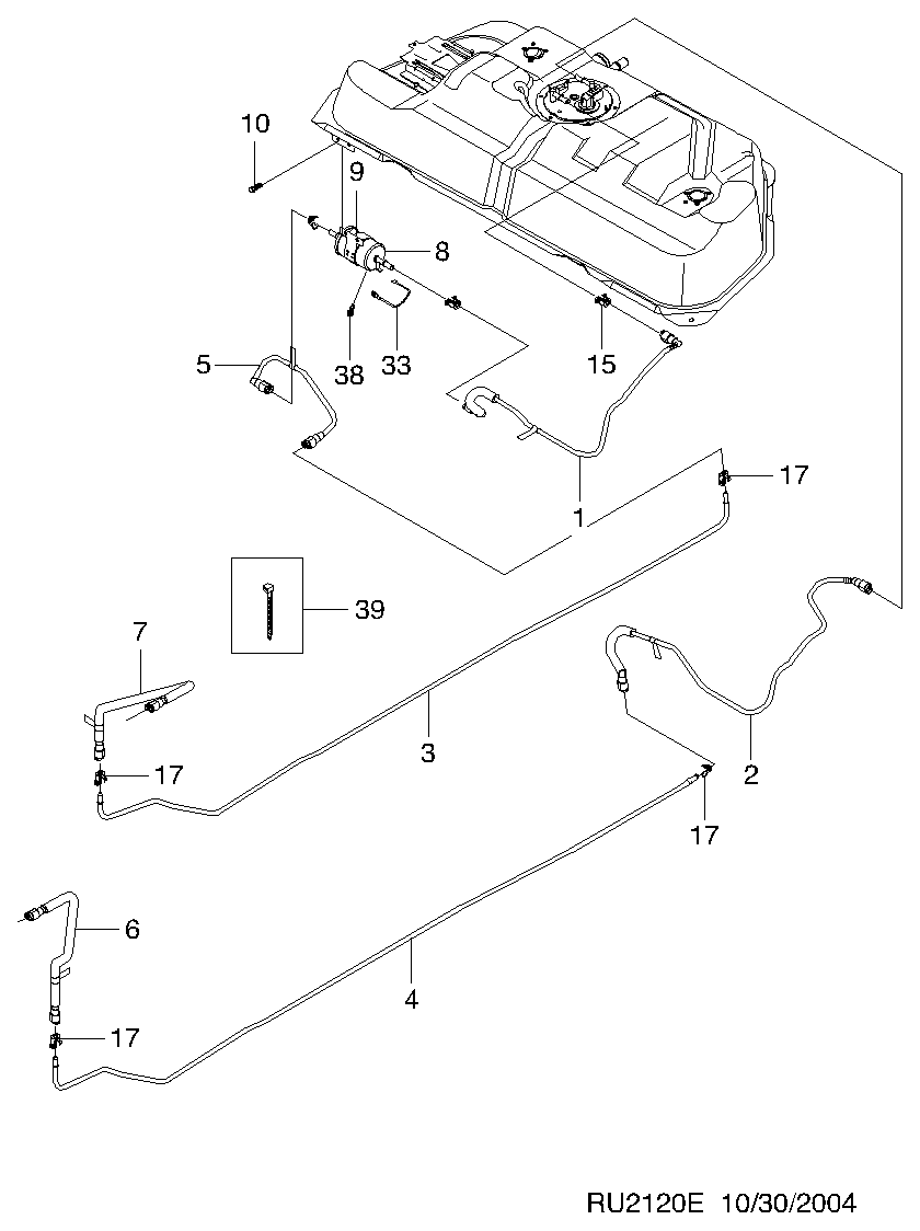 DAEWOO 96 335 719 - Горивен филтър vvparts.bg