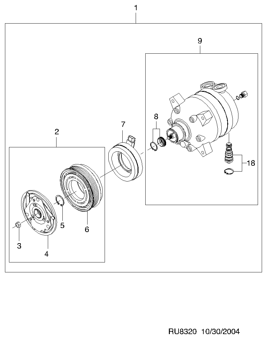 DAEWOO 96450073 - Компресор, пневматична система vvparts.bg