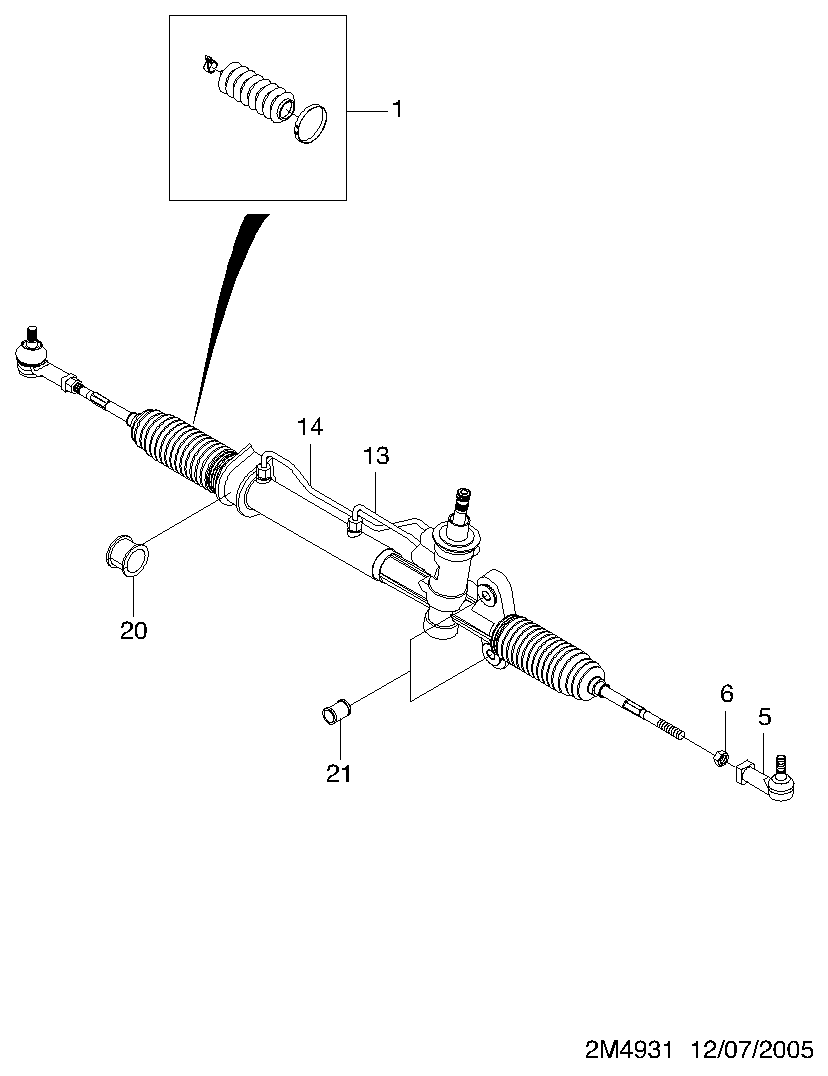 MAZDA 93741077 - END-TIE ROD vvparts.bg