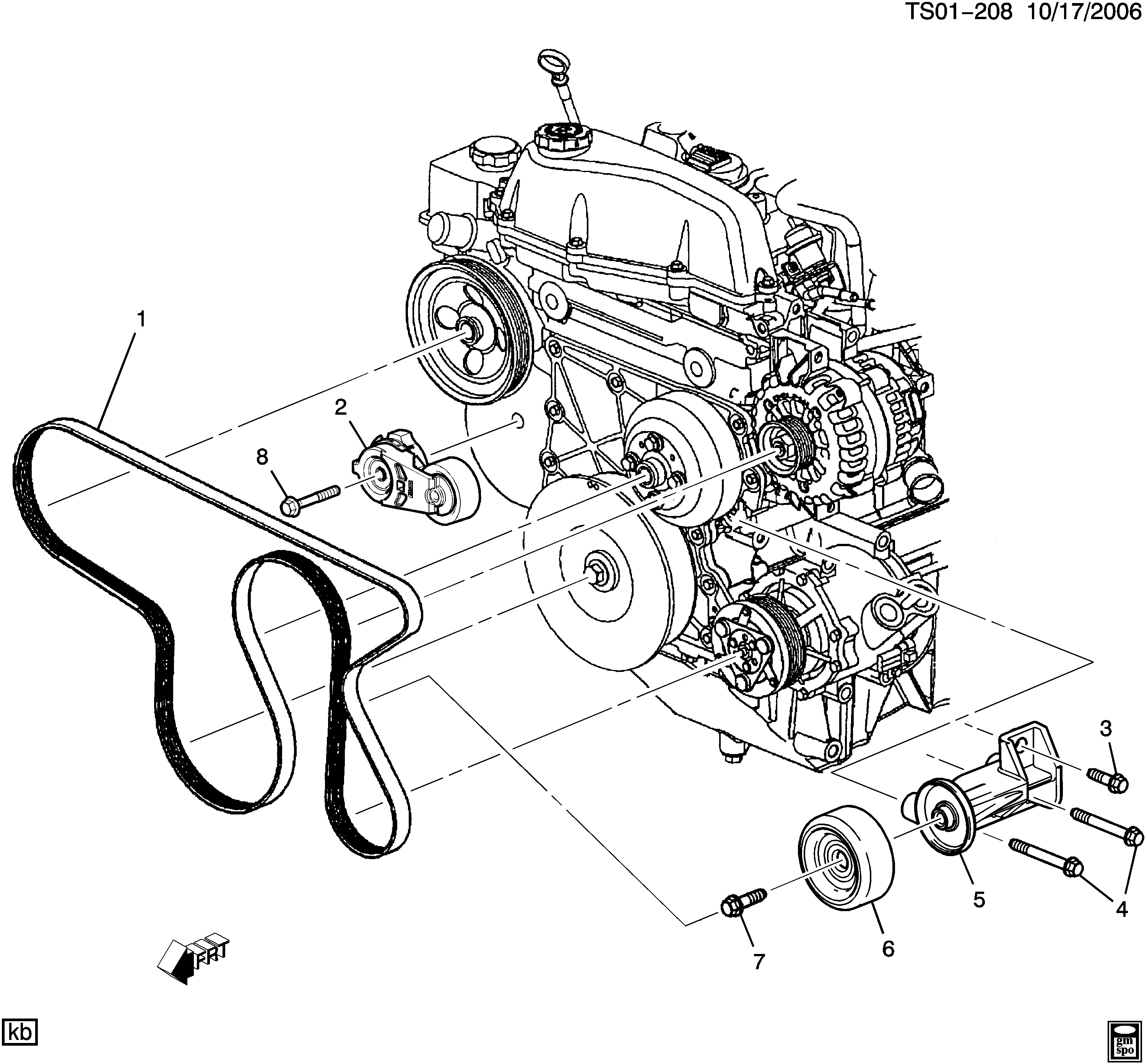 Chevrolet 12593774 - Пистов ремък vvparts.bg