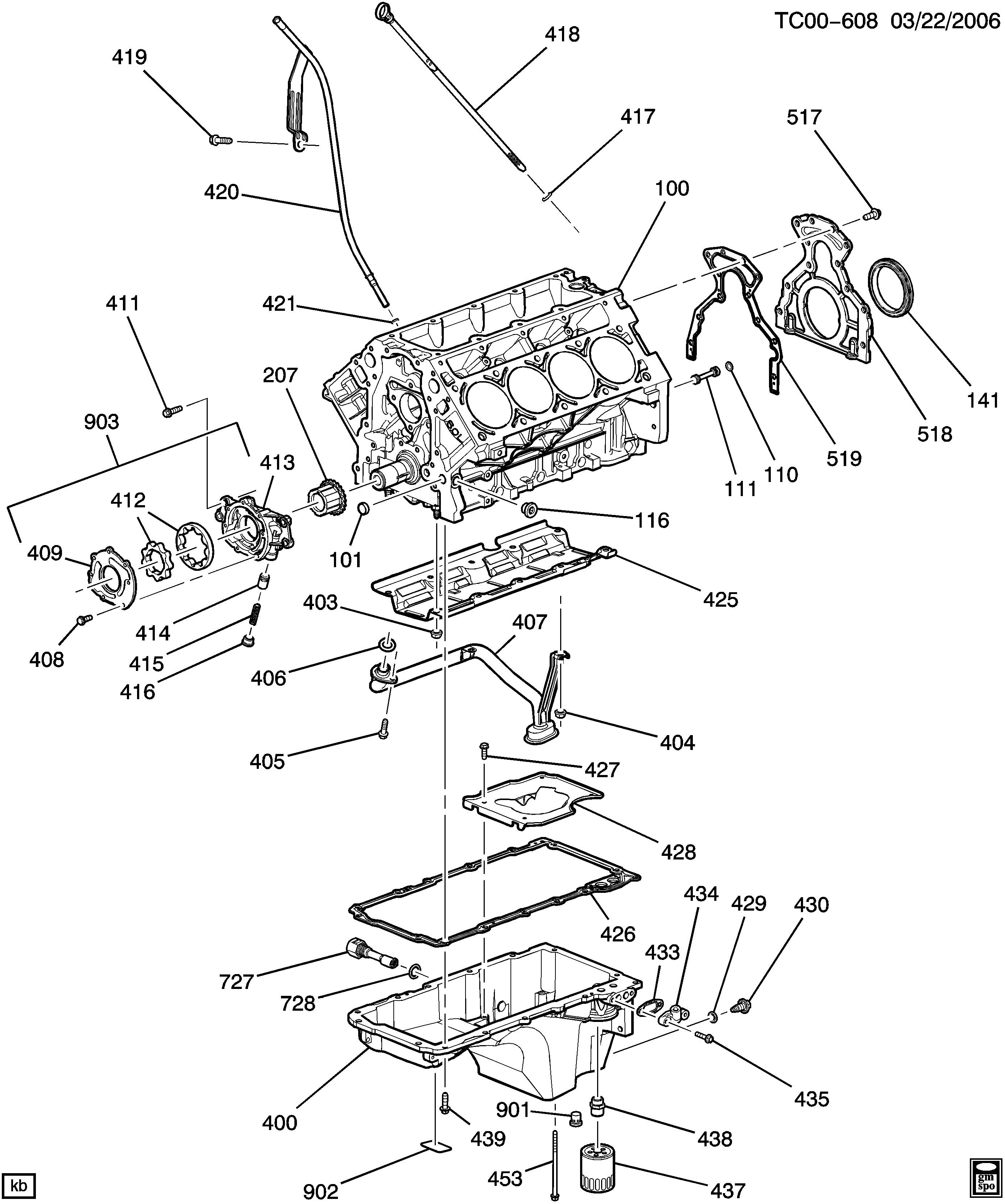 Oldsmobile 12611384 - GASKET,OIL PAN CVR(USE T/W 11588714 BOLT-QTY 2)(PART OF 400)(W/O vvparts.bg