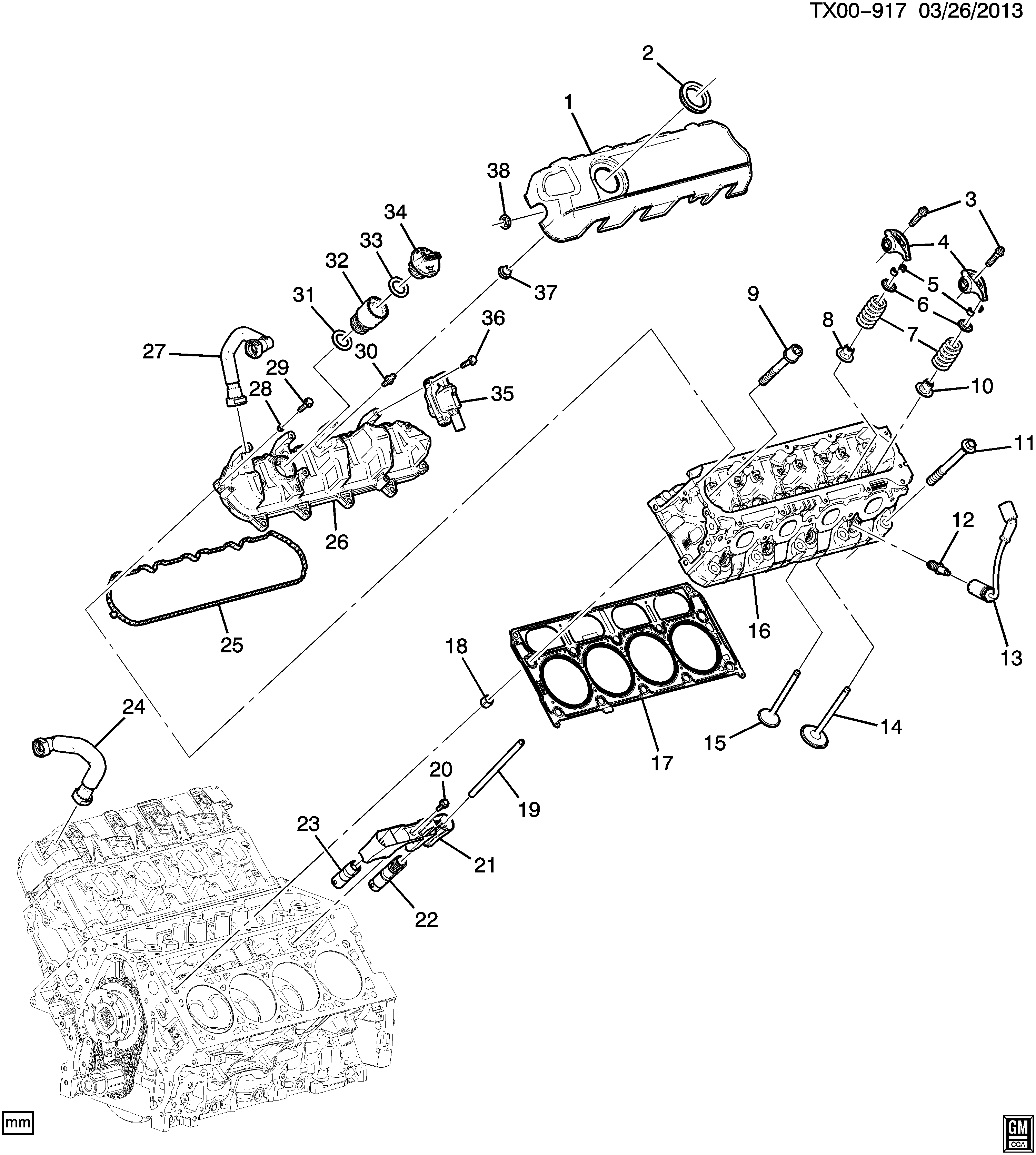 Saturn 12645472 - Гумичка на клапан, уплътн. пръстен, стъбло на кл. vvparts.bg