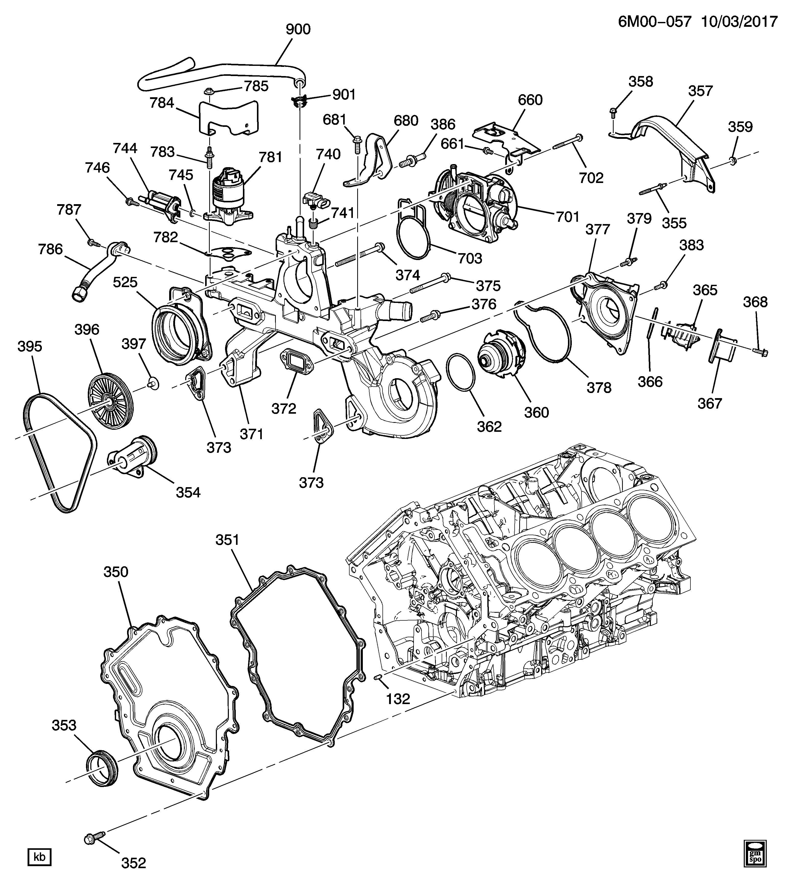 Chevrolet 12588412 - Пистов ремък vvparts.bg