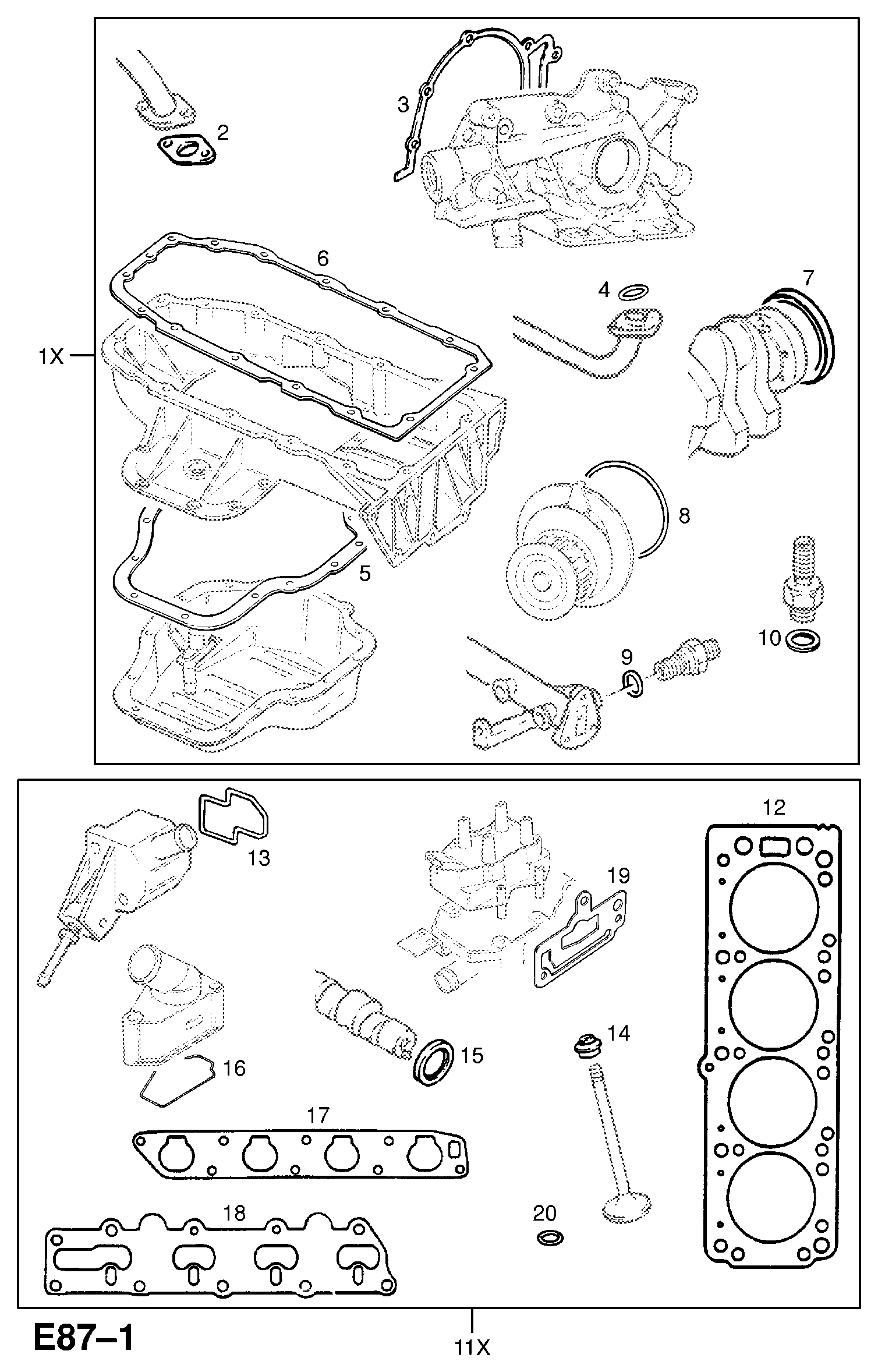 Opel 6 07 505 - Уплътнение, вентилация на колянно-мотовилковия блок vvparts.bg