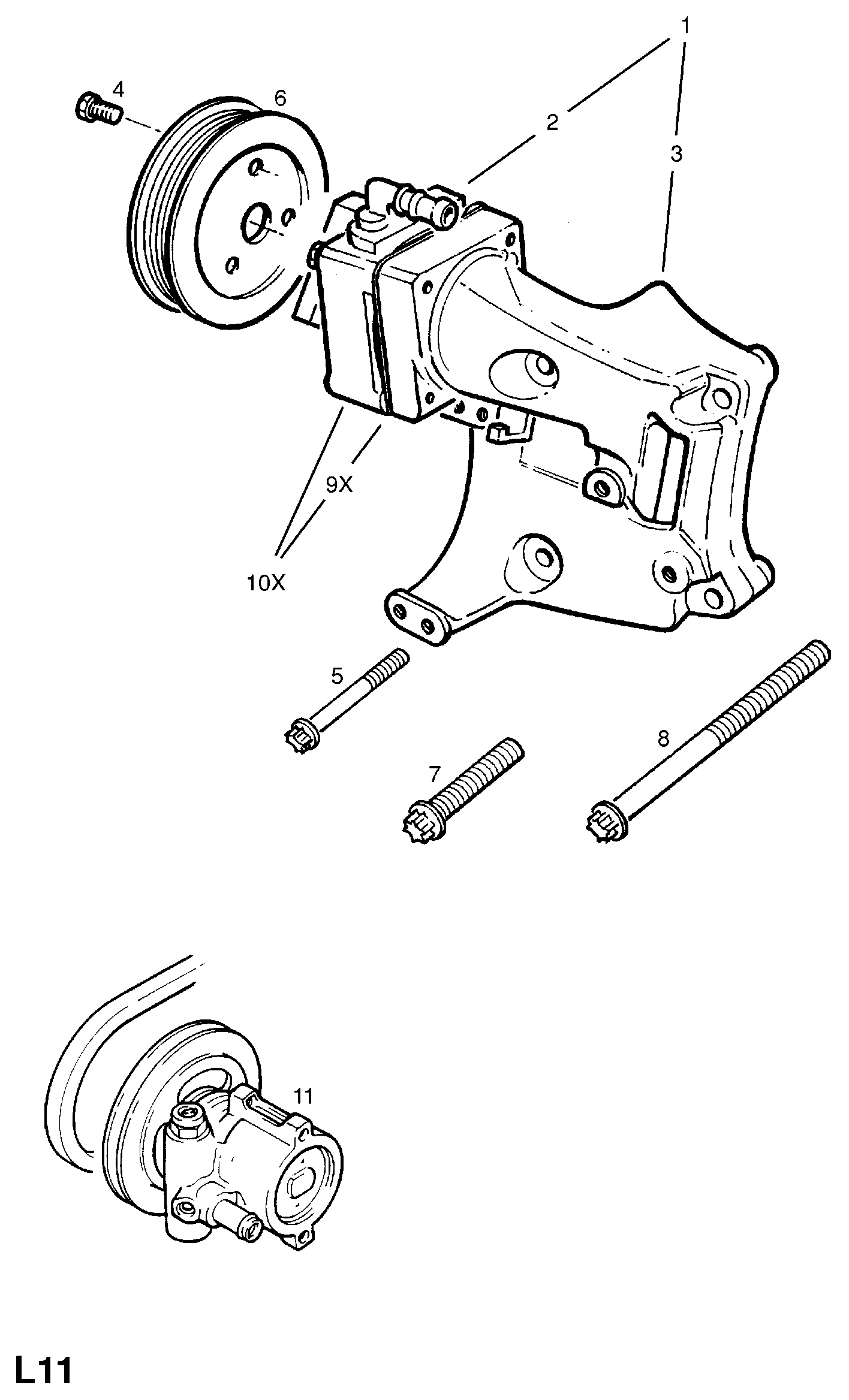 Opel 59 48 028 - Хидравлична помпа, кормилно управление vvparts.bg