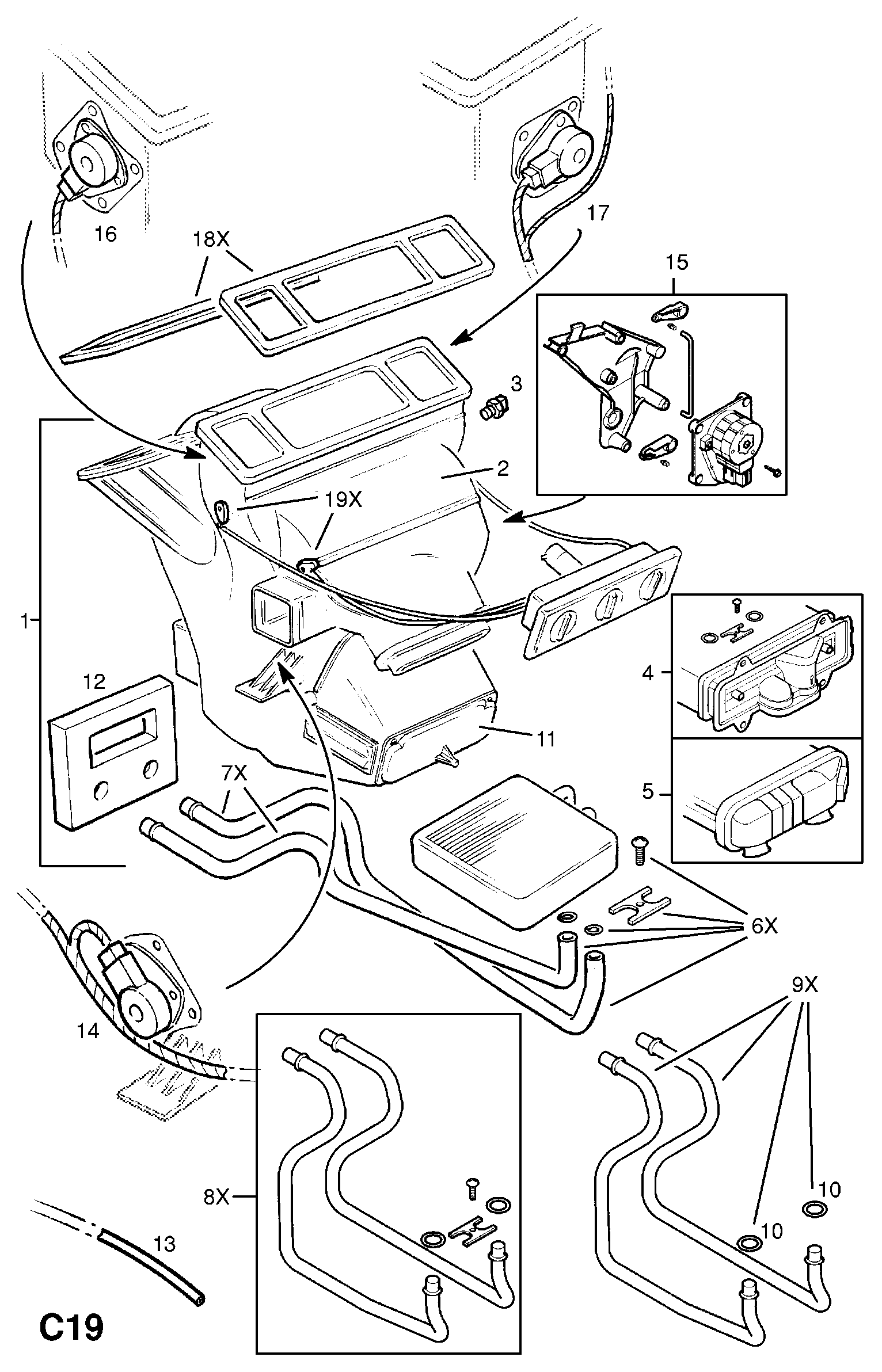 General Motors 1618110 - Топлообменник, отопление на вътрешното пространство vvparts.bg