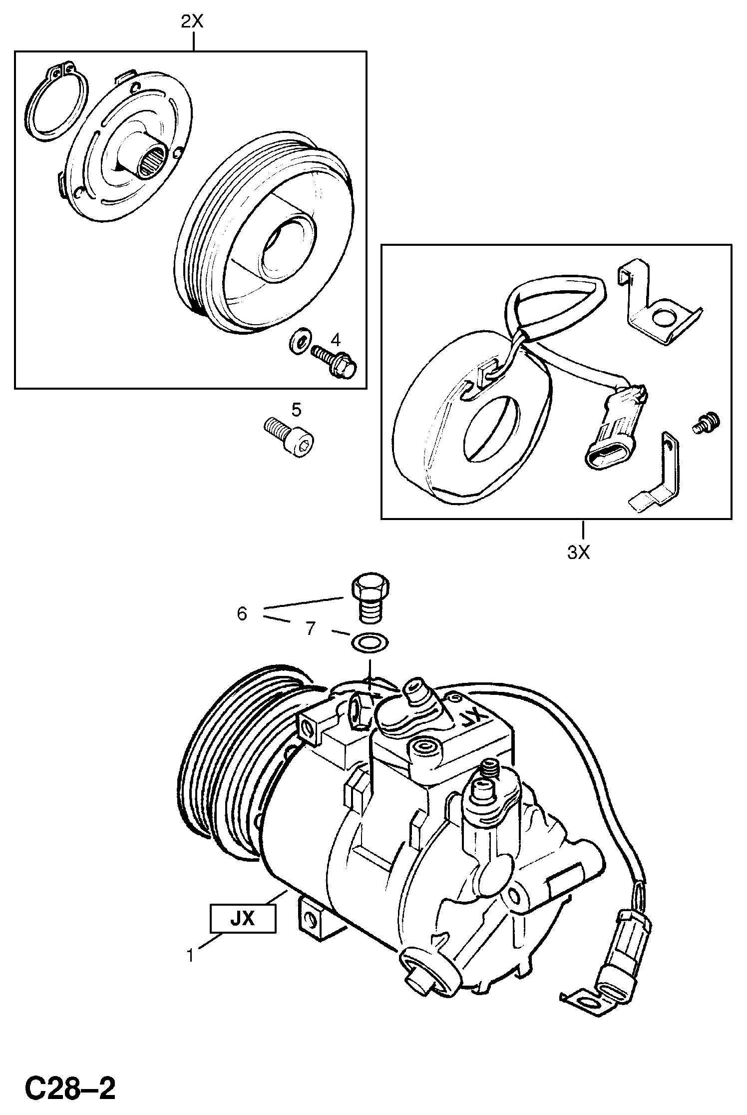 Pontiac 1854142 - Компресор, климатизация vvparts.bg