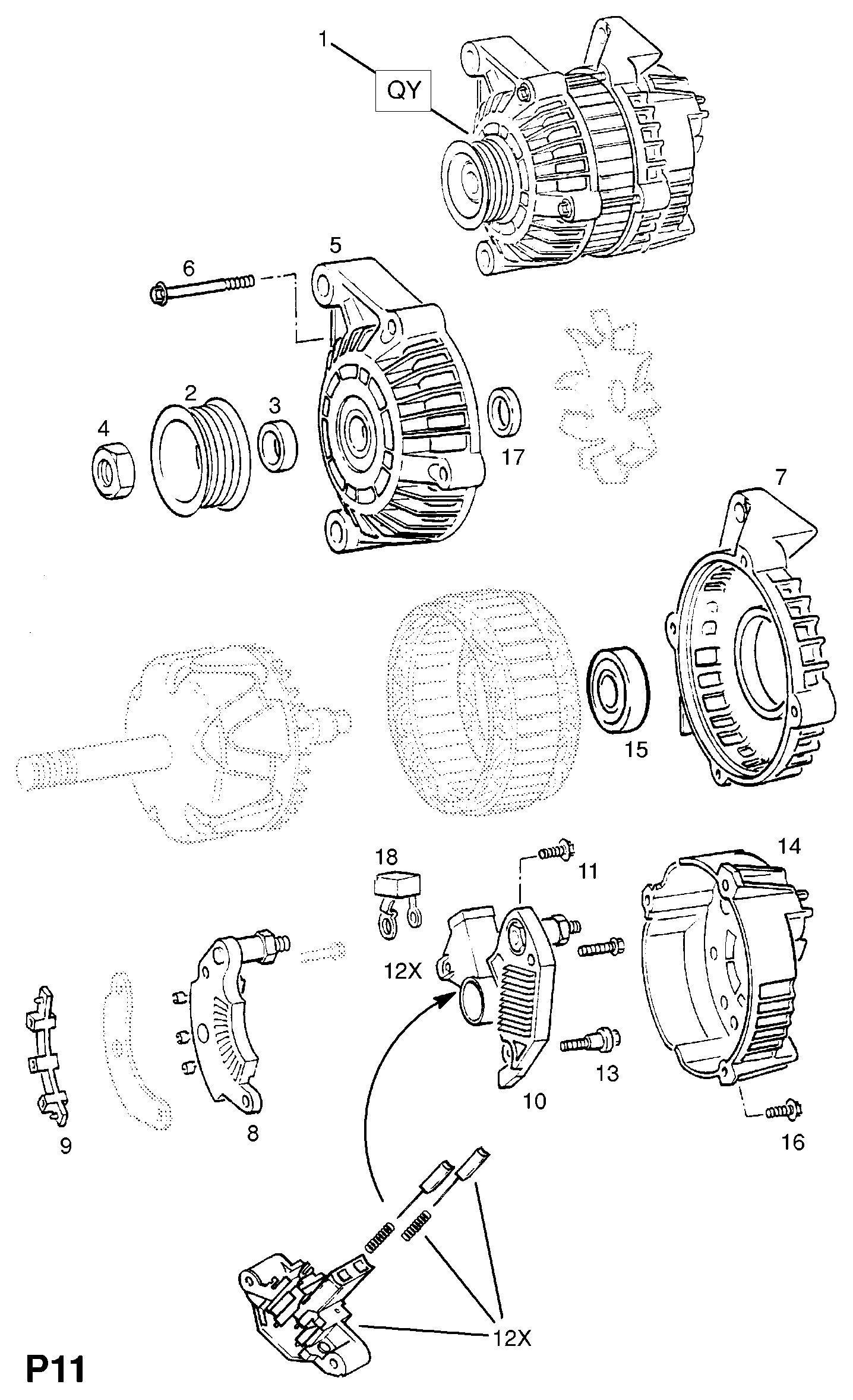 ISUZU 6204002 - Генератор vvparts.bg