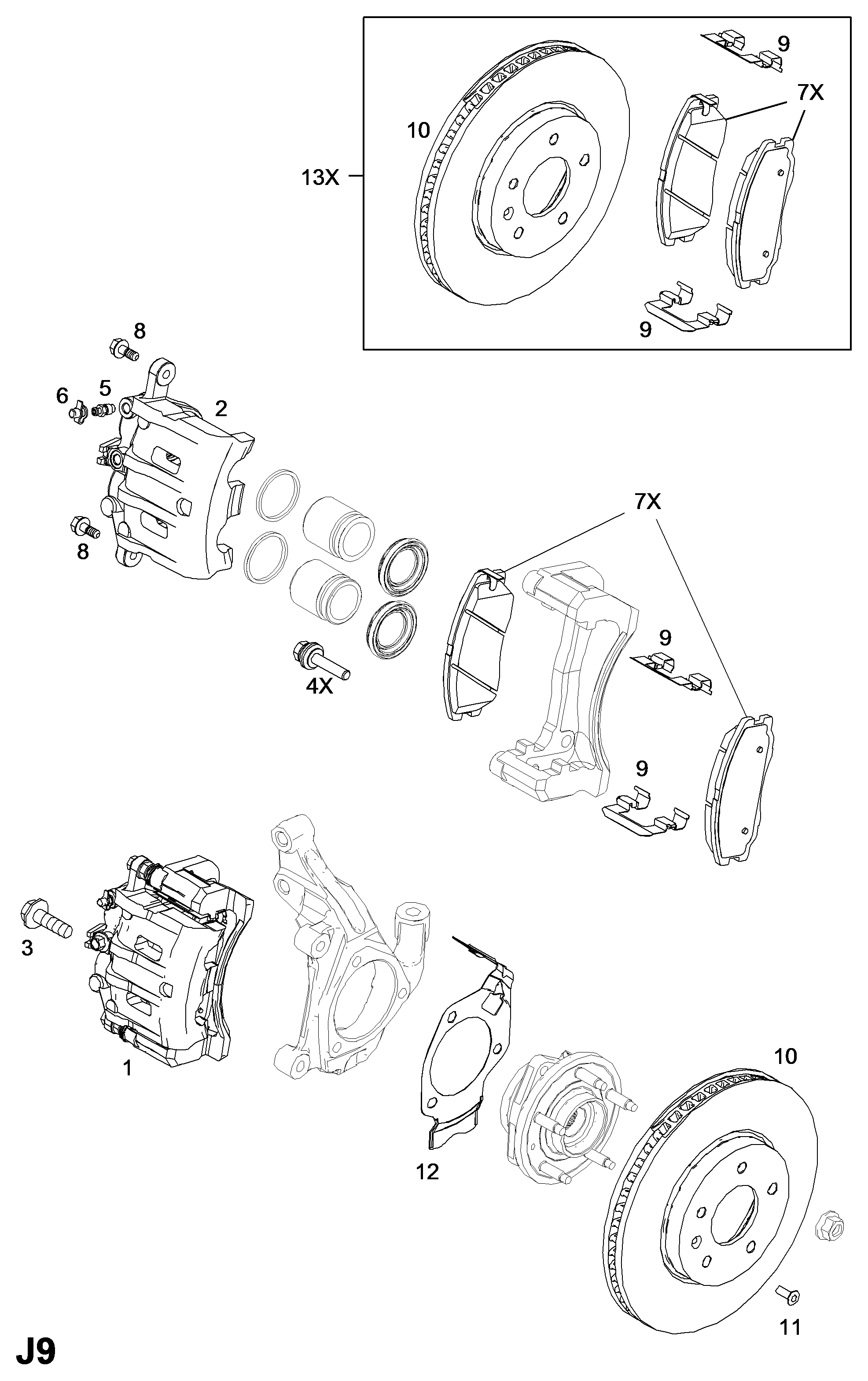 Chevrolet 48 08 860 - Спирачен апарат vvparts.bg