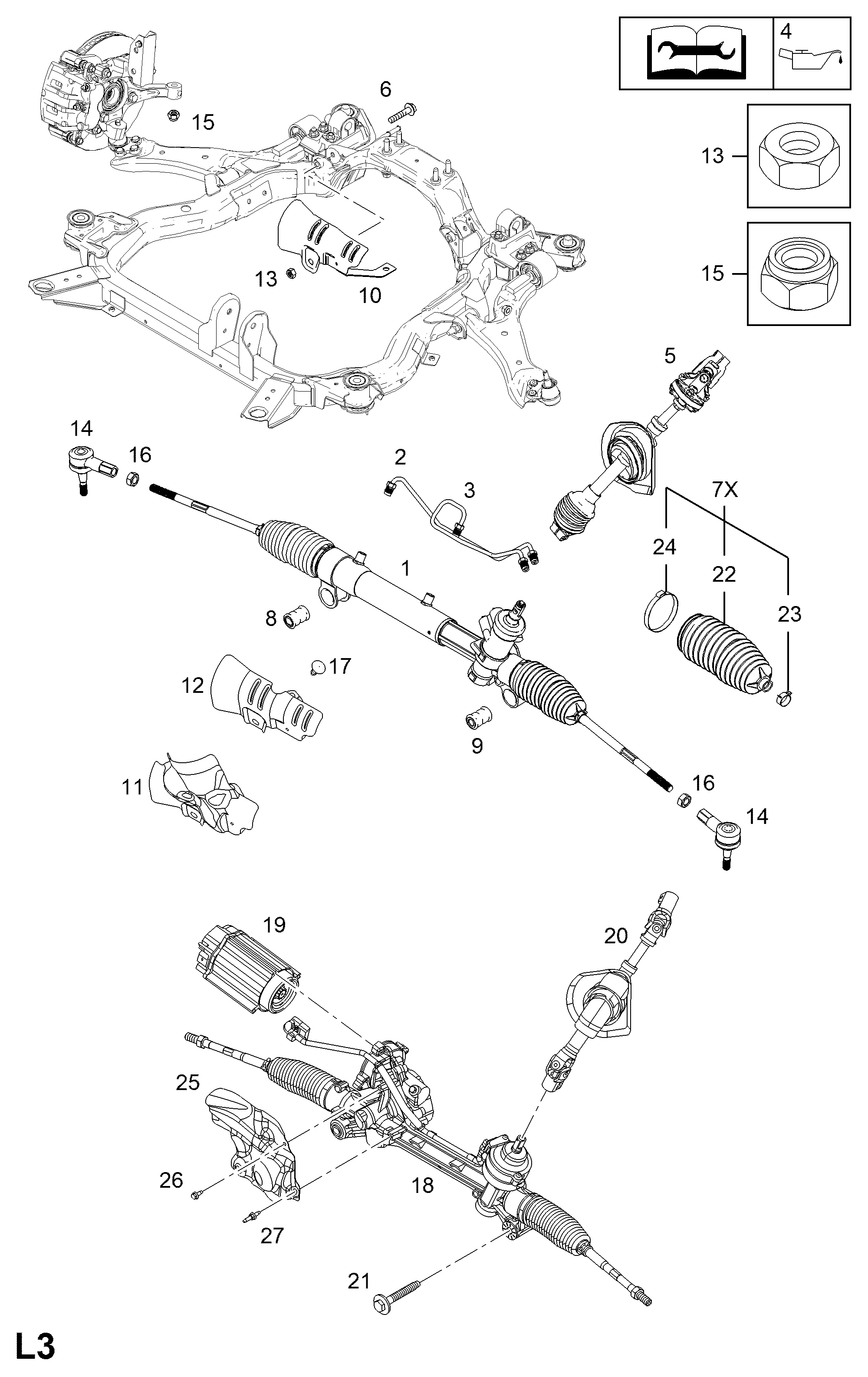 Opel 48 03 429 - Накрайник на напречна кормилна щанга vvparts.bg