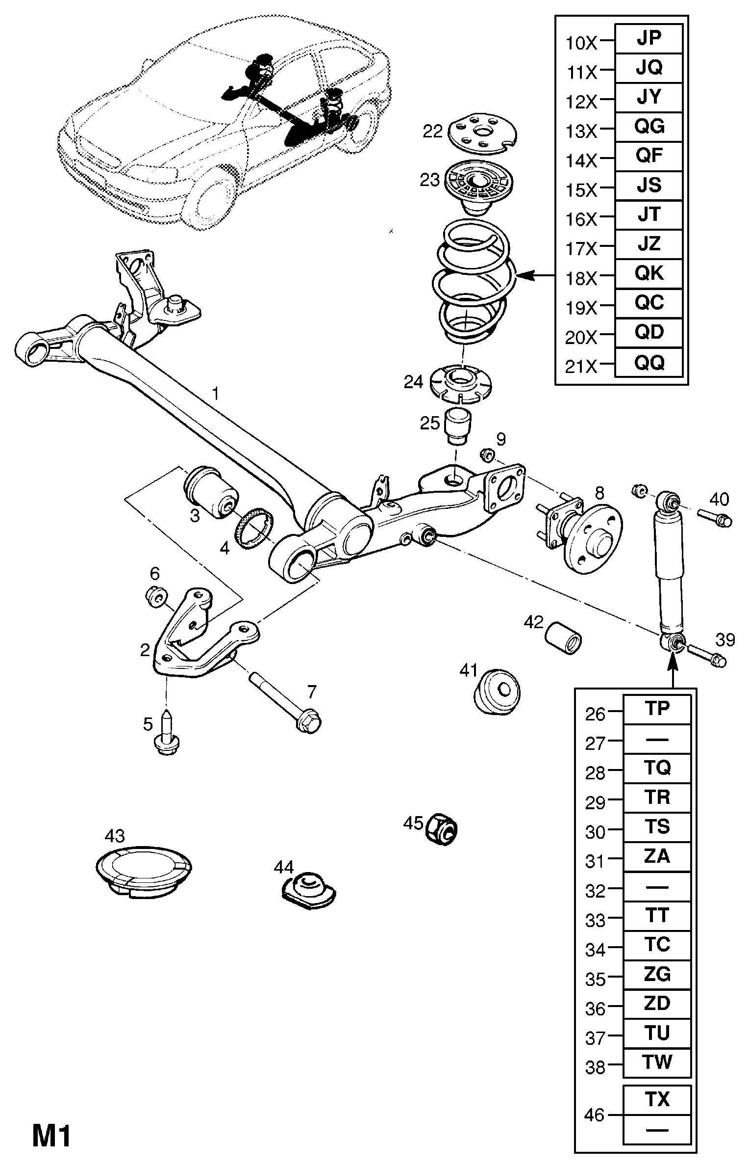 DAEWOO 1604306 - Комплект колесен лагер vvparts.bg