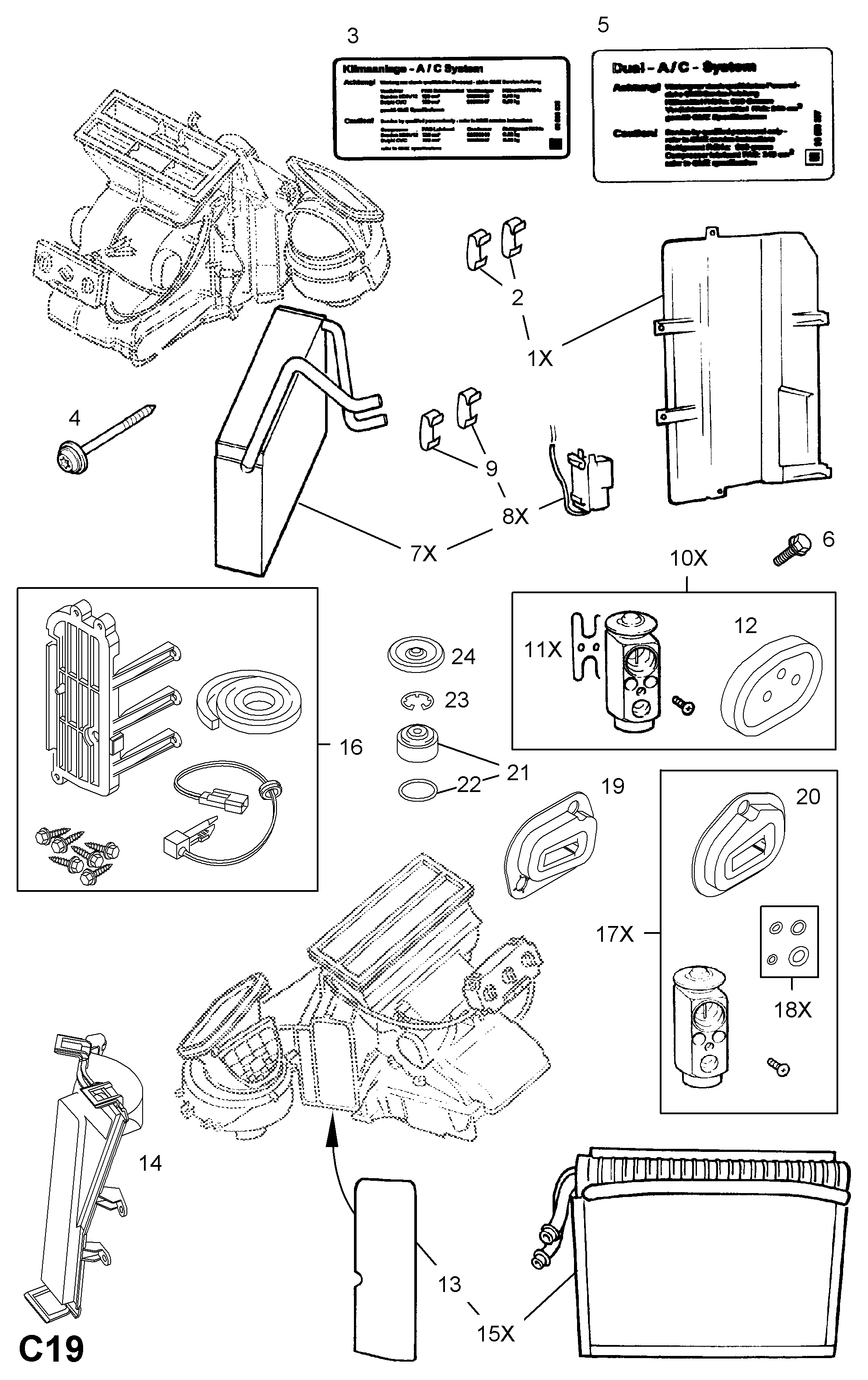 Opel 16 18 131 - Разширителен клапан, климатизация vvparts.bg