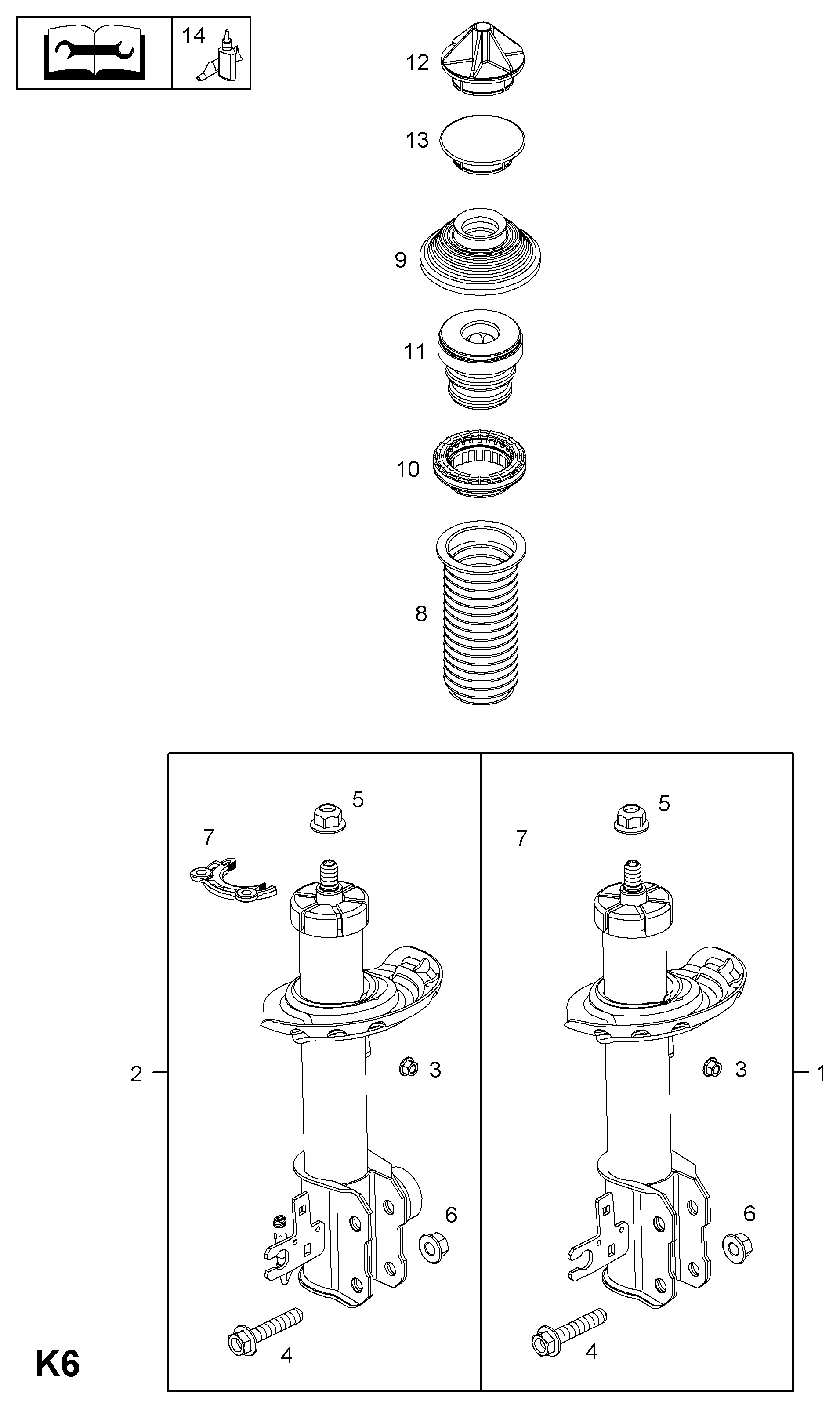 Opel 3 44 099 - Амортисьор vvparts.bg