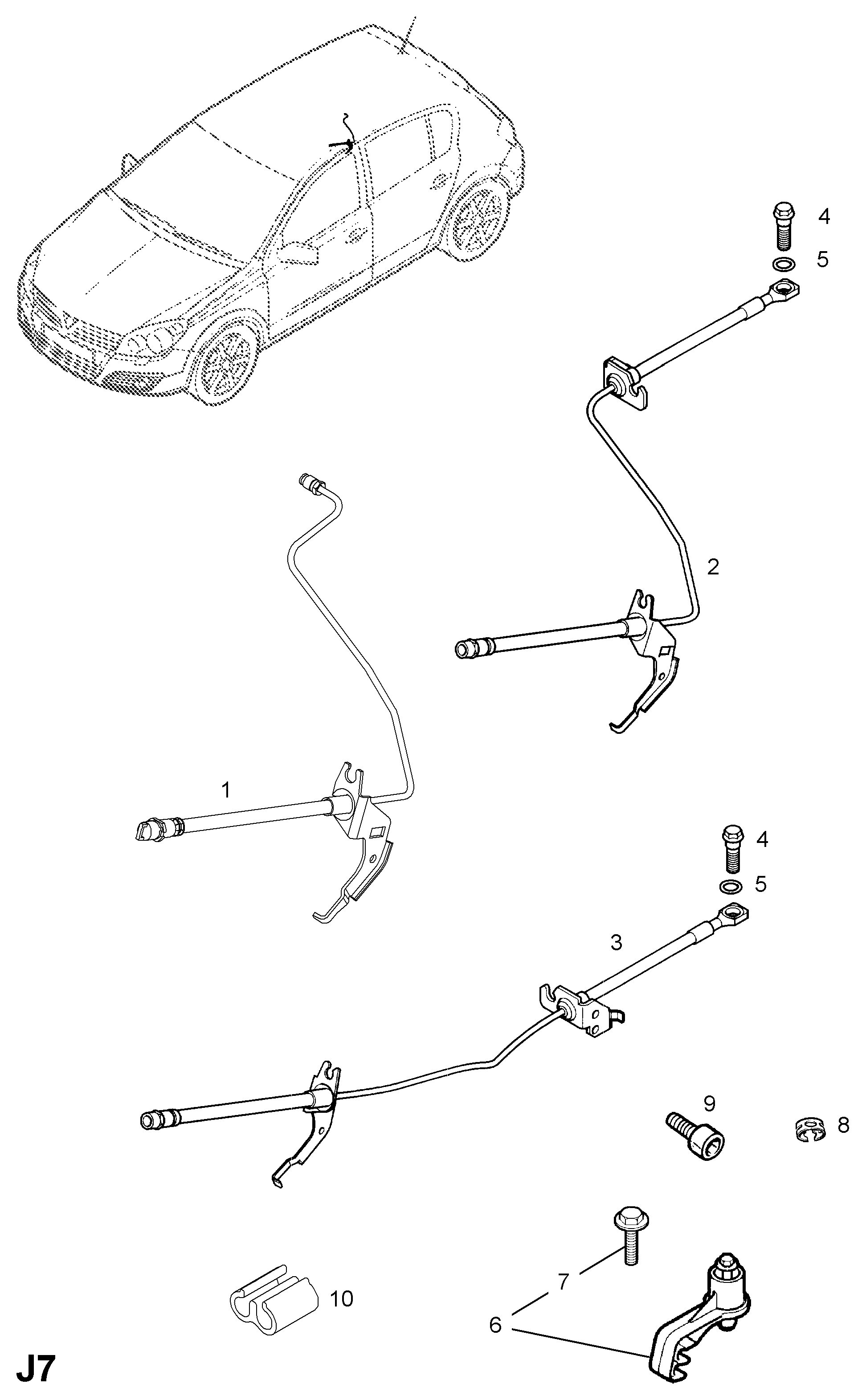 General Motors 5562247 - Спирачен маркуч vvparts.bg