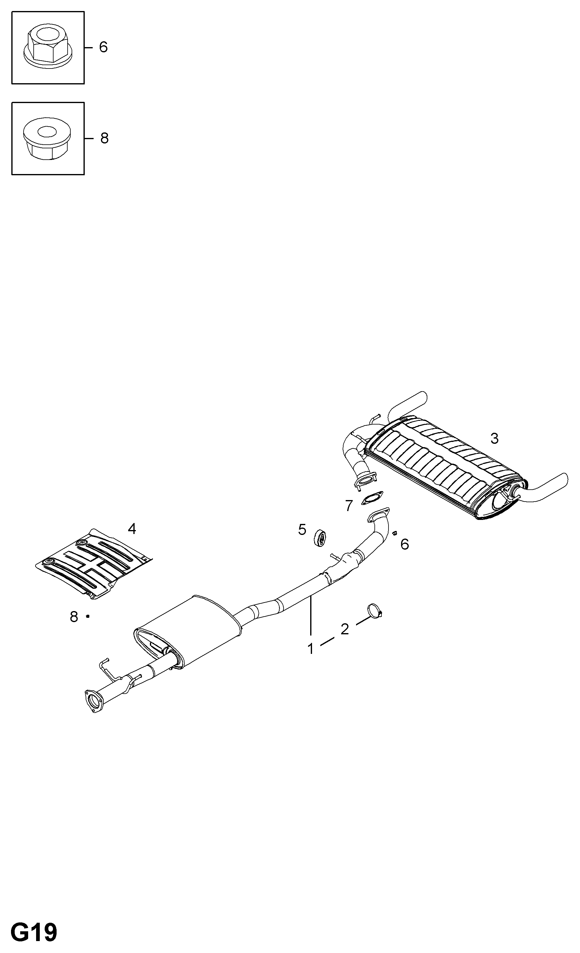 Opel 4806960 - Уплътнение, изпускателни тръби vvparts.bg