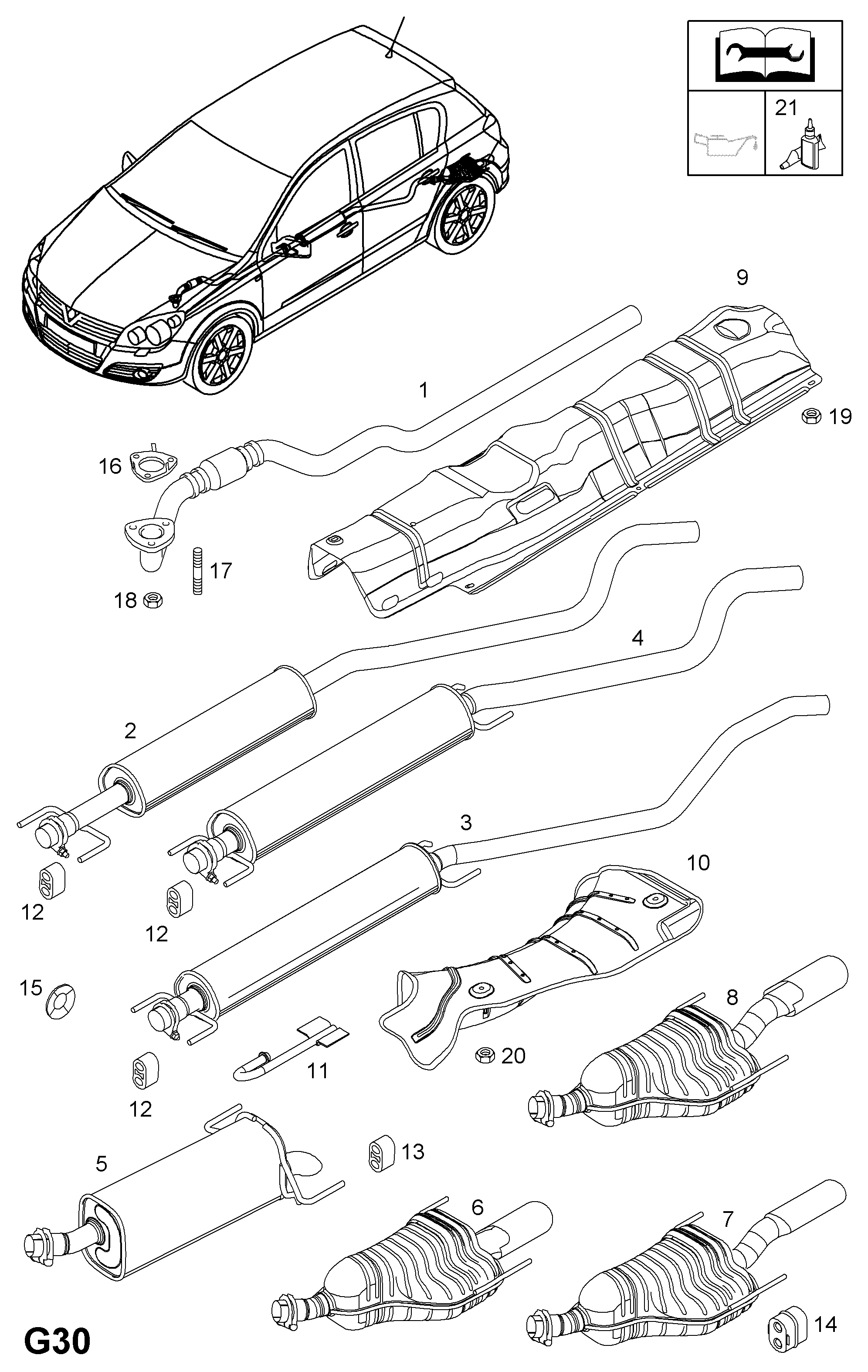 Opel 58 52 307 - Крайно гърне vvparts.bg