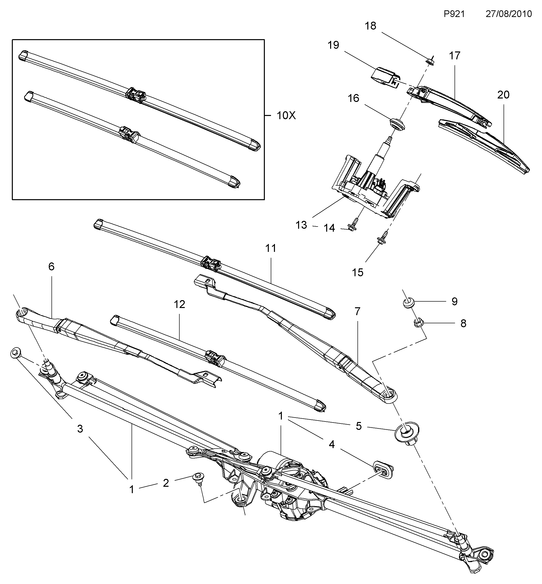 Opel 12 72 066 - Перо на чистачка vvparts.bg