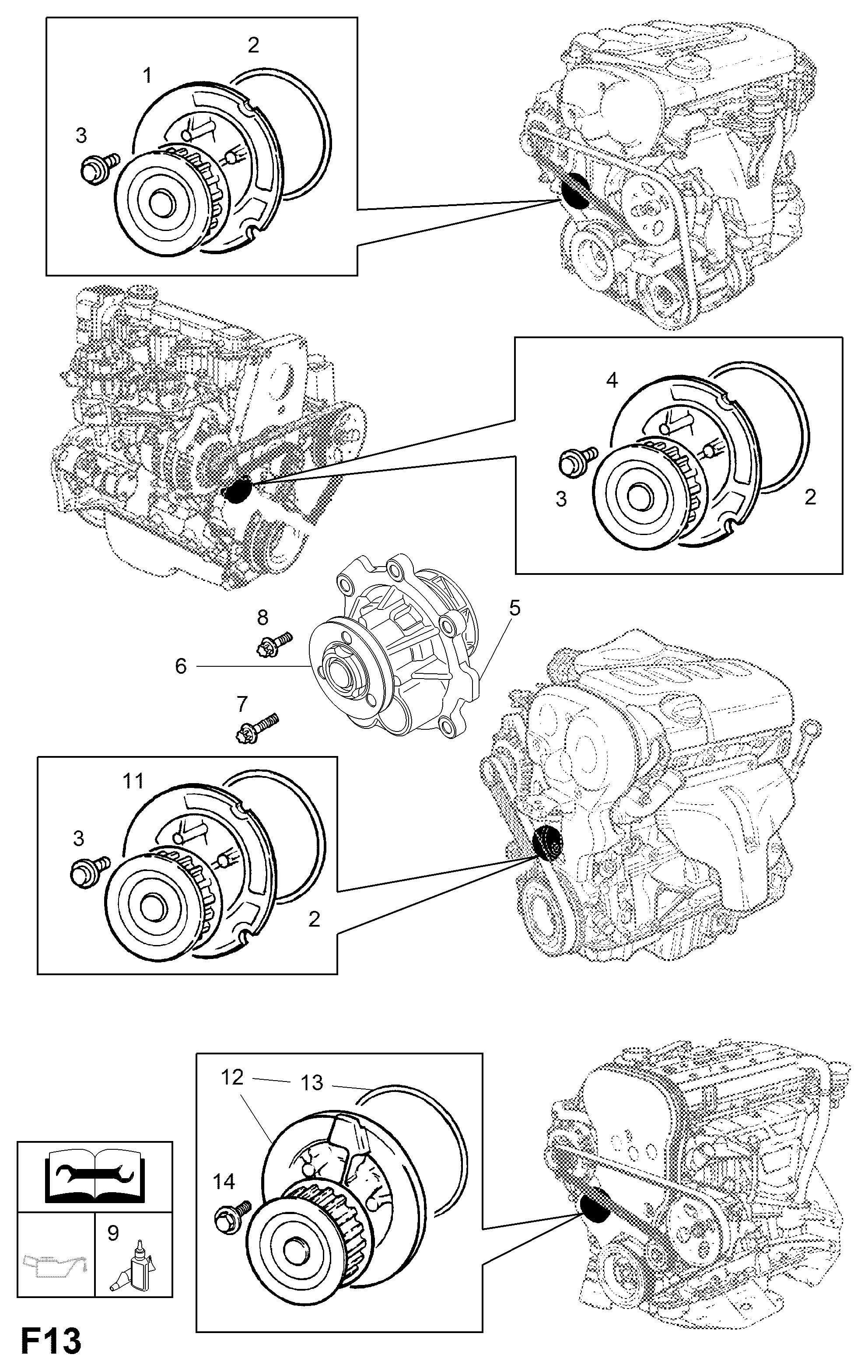 FORD 1 334 654 - Радиатор, охлаждане на двигателя vvparts.bg